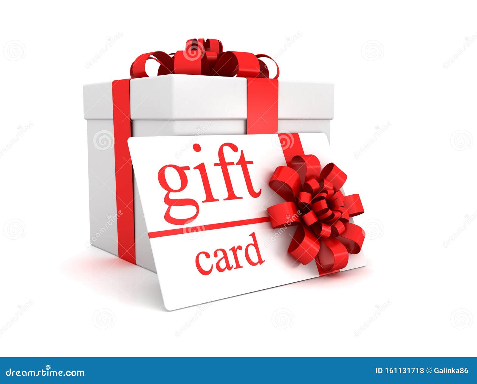 Gift card and box stock illustration. Illustration of decor 161131718