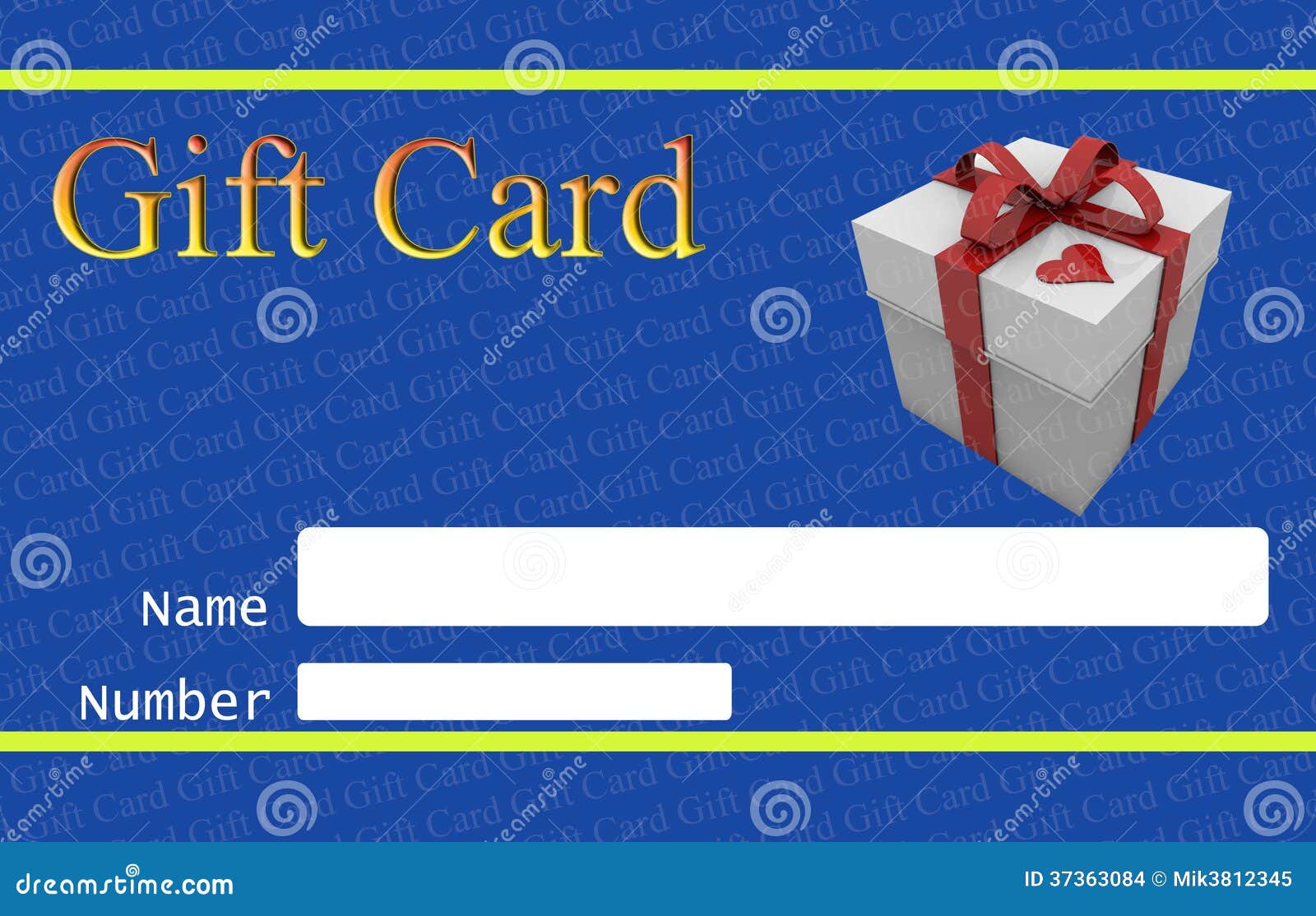 Gift card stock illustration. Illustration of shopping 37363084