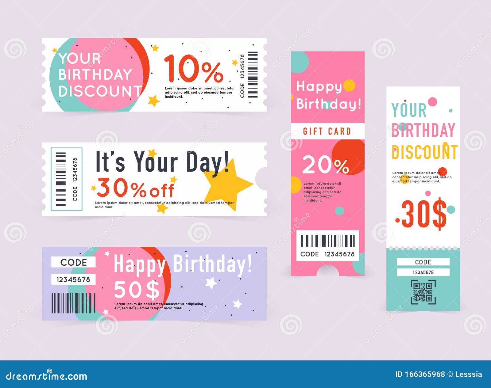 Gift Card With Coupon Code. Happy Birthday Coupon