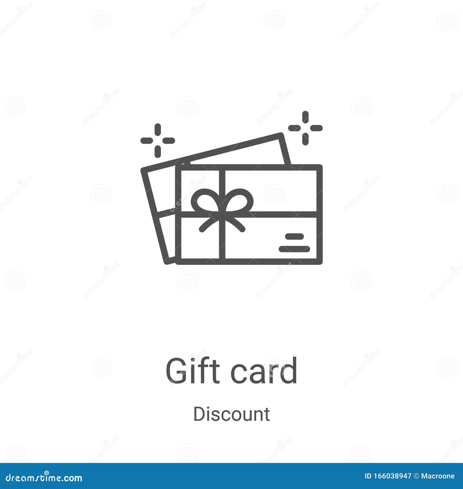 Gift Card Icon Vector From Discount Collection Thin Line Gift Card Outline Icon Vector Illustration Linear Symbol For Use On Web Stock Vector Illustration Of Birthday Back