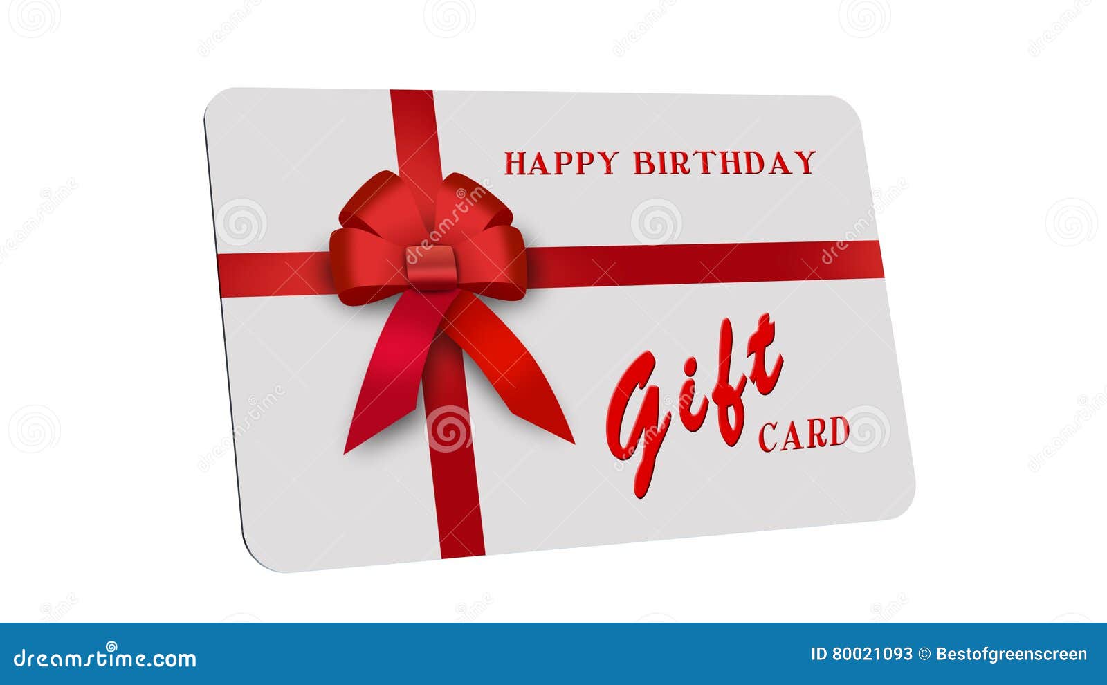 Gift Card, Red Ribbon, Red Loop, Bow Stock Illustration Illustration of surprise, celebration