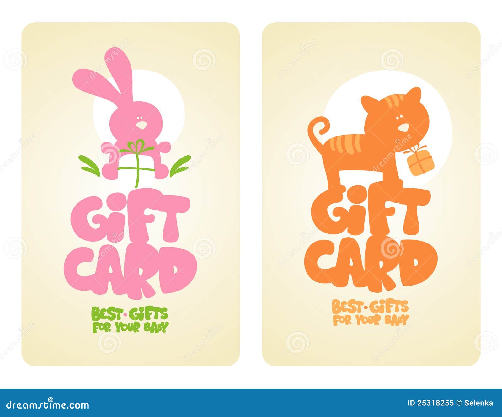 Gift cards for baby. stock vector. Illustration of games 25318255