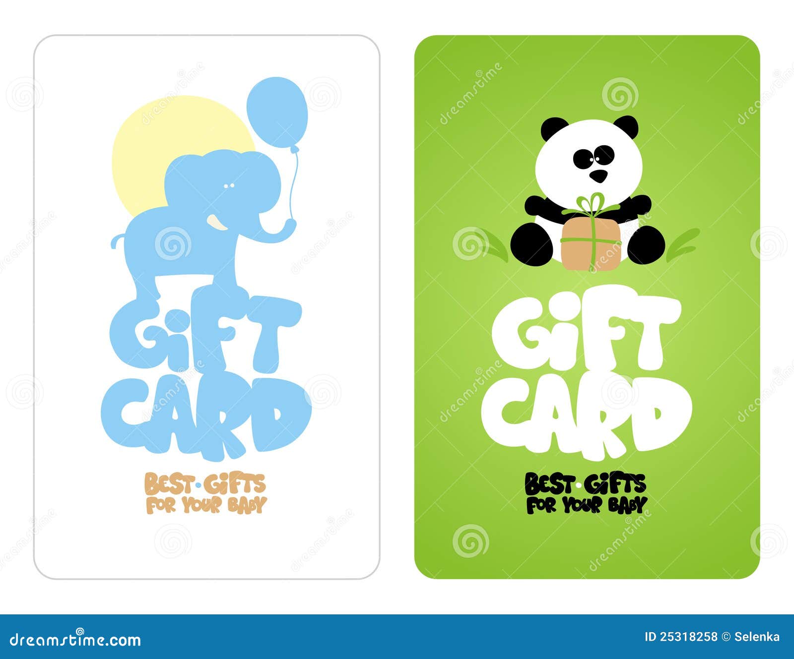 Gift cards for baby. stock vector. Illustration of baby 25318258