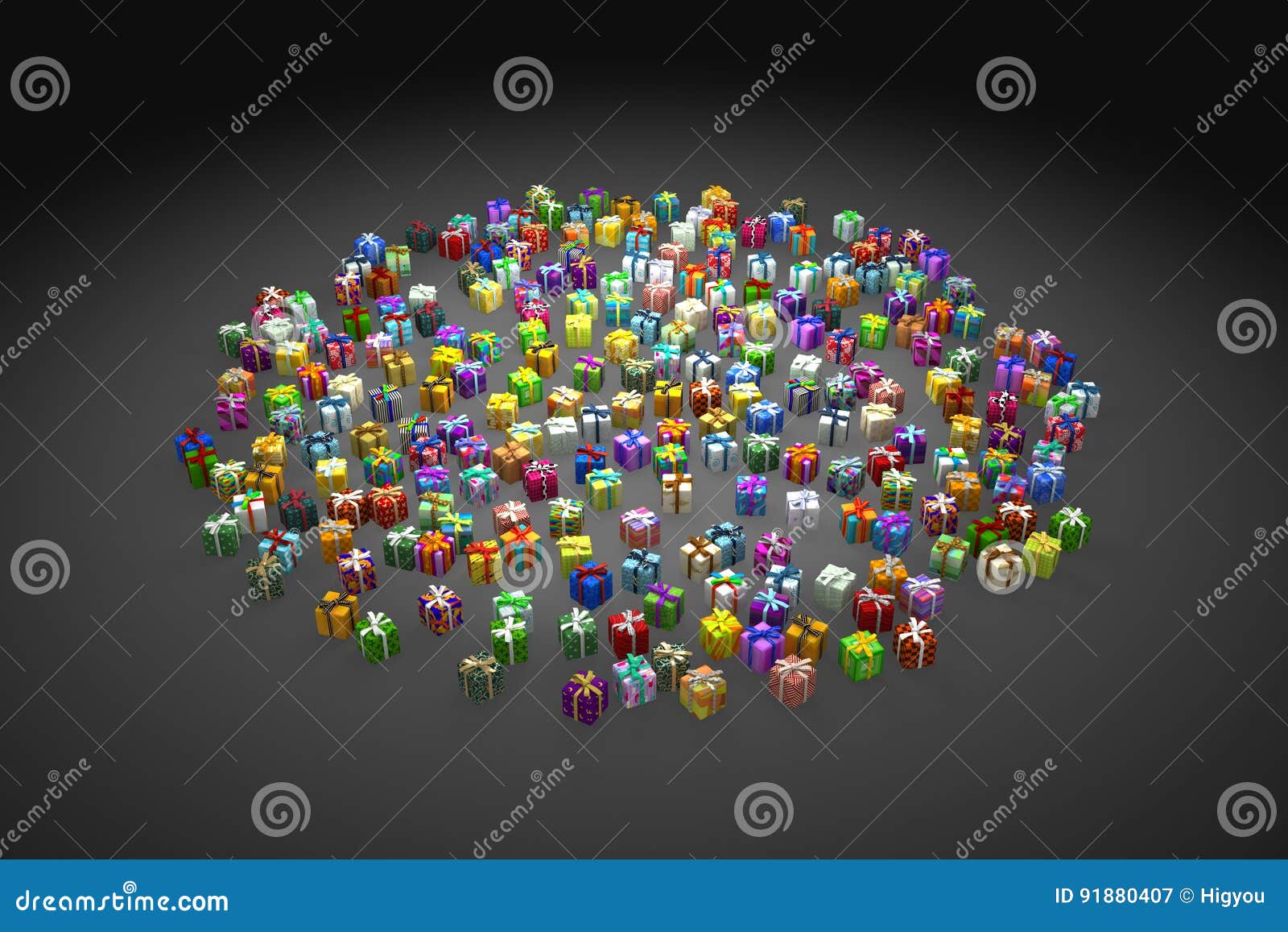 Gift Collection, Spotlight stock illustration. Illustration of