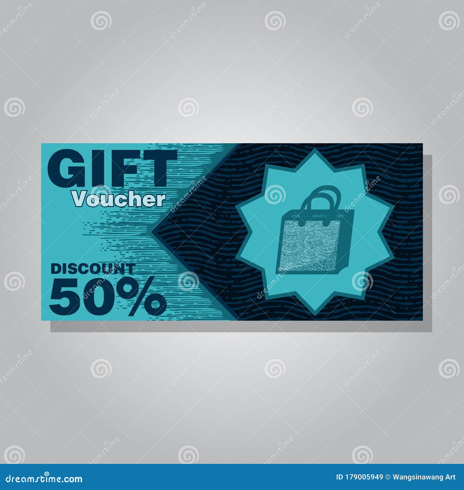 Gift, Discount, Voucher Cart Template, Vector Illustration Stock Vector Illustration of