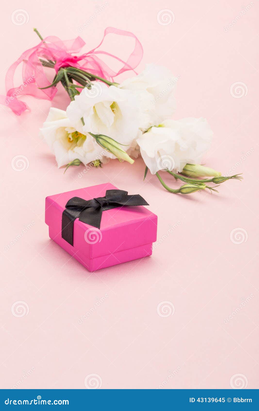 Gift and flowers stock image. Image of freshness, fresh 43139645