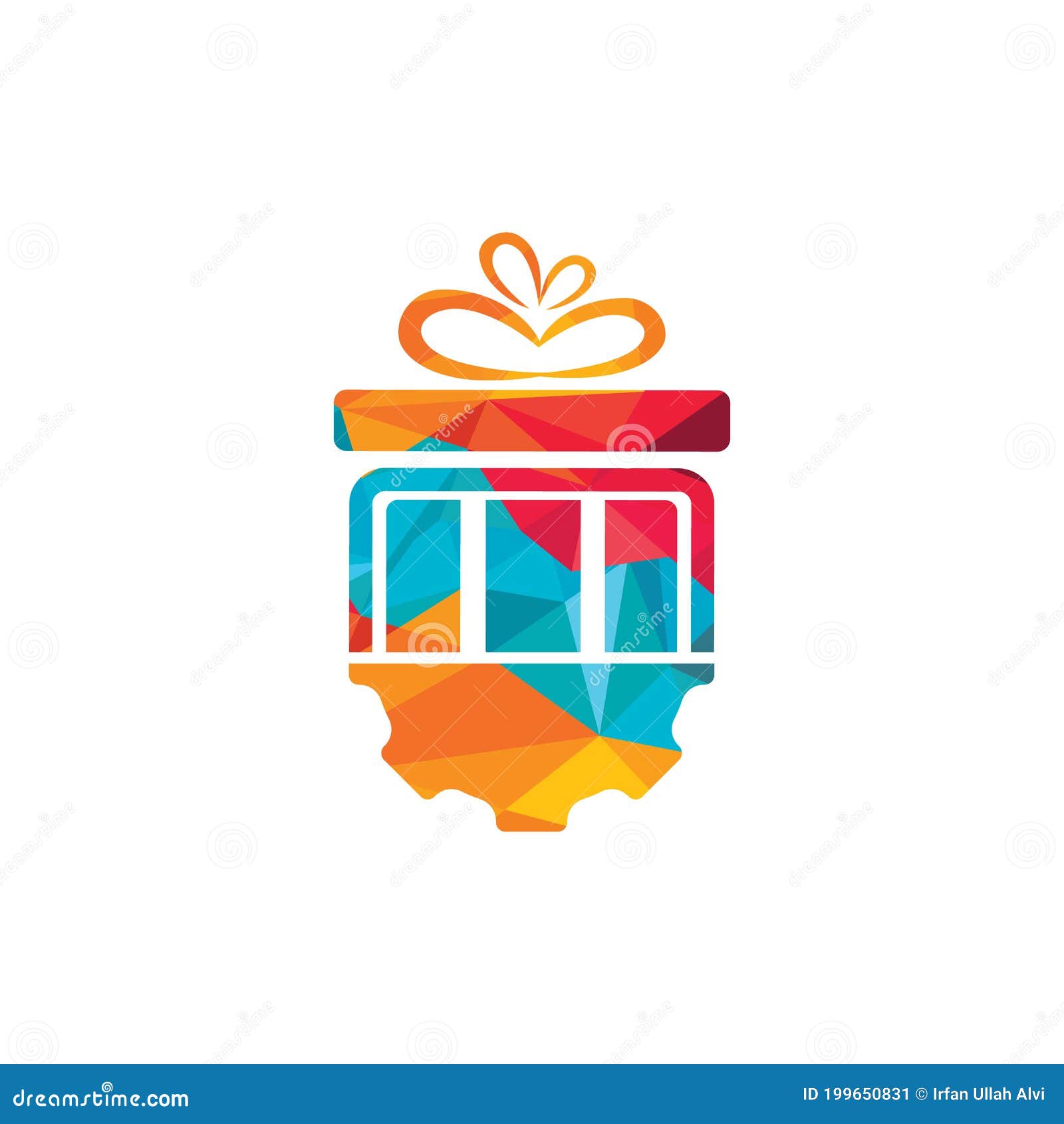 Gift Gear Vector Logo Design Template Stock Vector Illustration Of Machine Cube Gift Gear Vector Logo Design Template Stock Vector Illustration Of Machine Cube