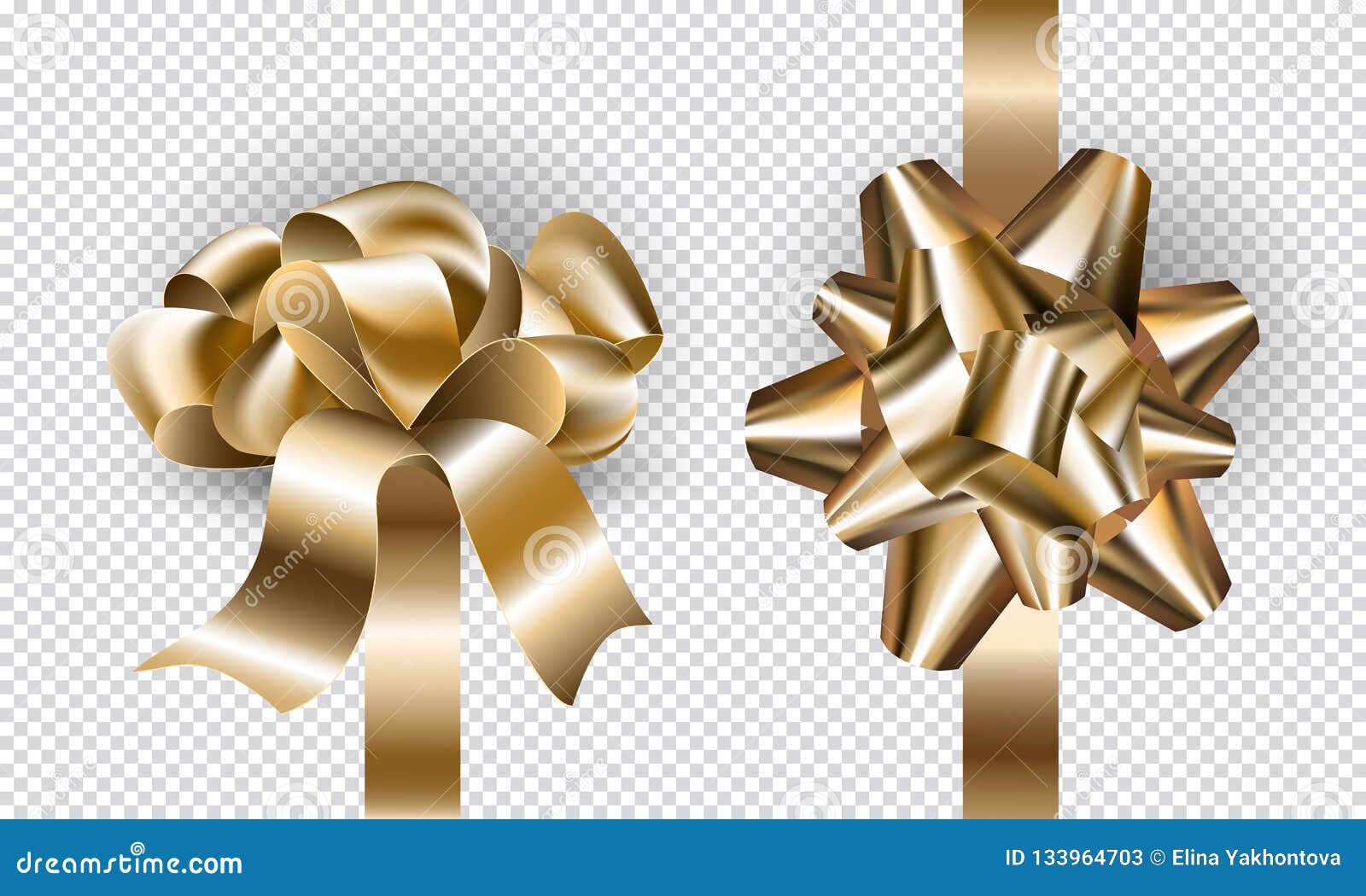 Download Gift Holiday New Year Bows And Ribbons Set For Design ...