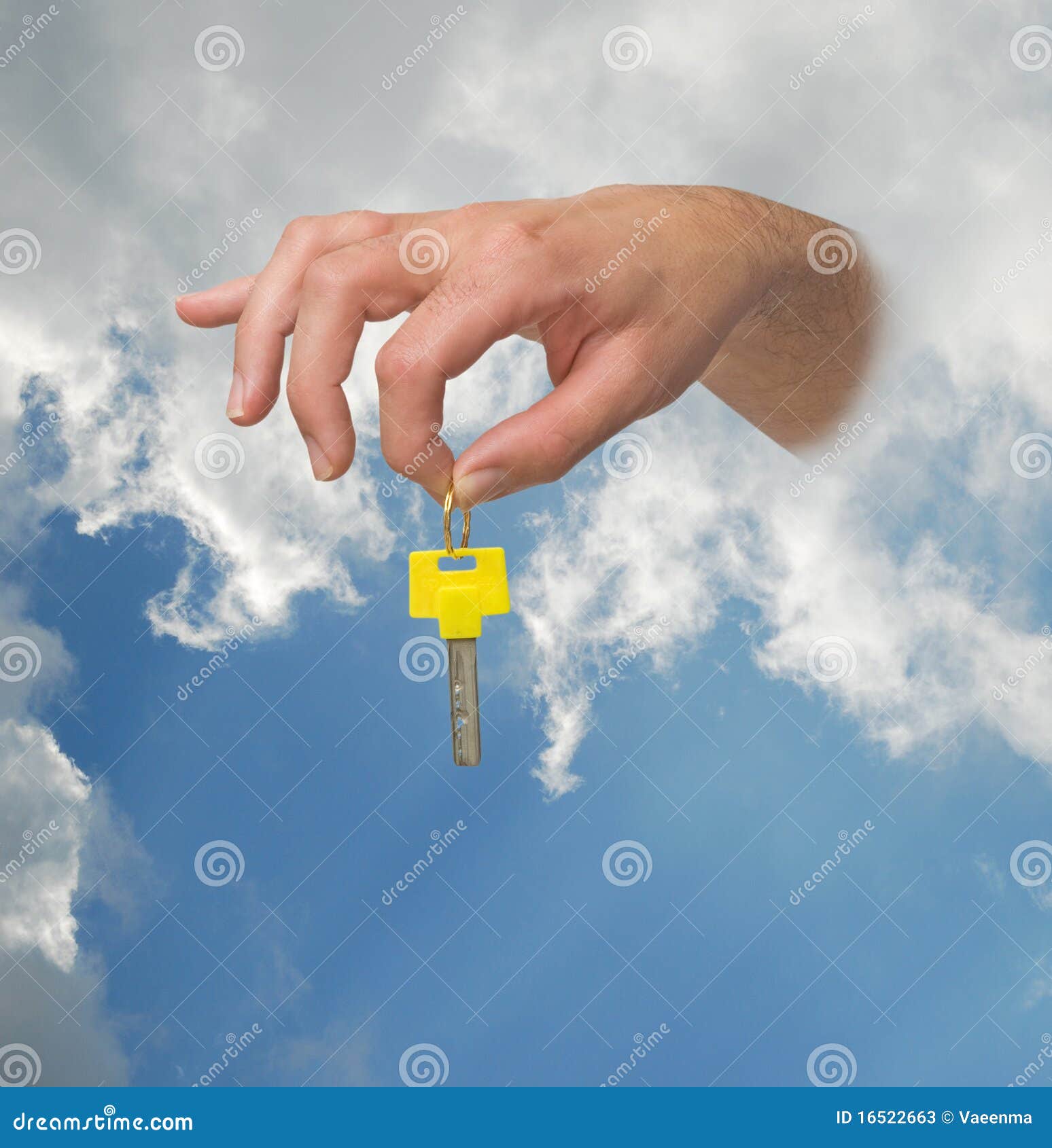 Gift of key stock image. Image of digit, finger, cloudy - 16522663