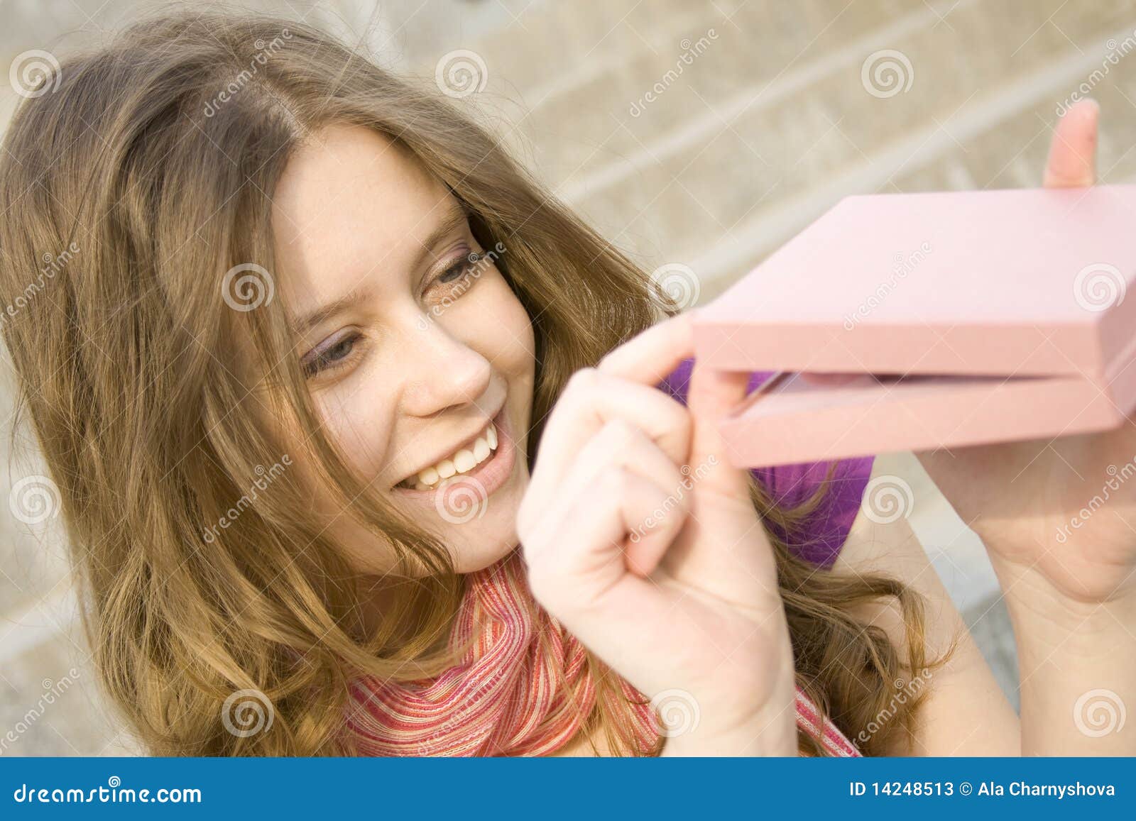 Gift for me stock image. Image of hair, object, scarf 14248513