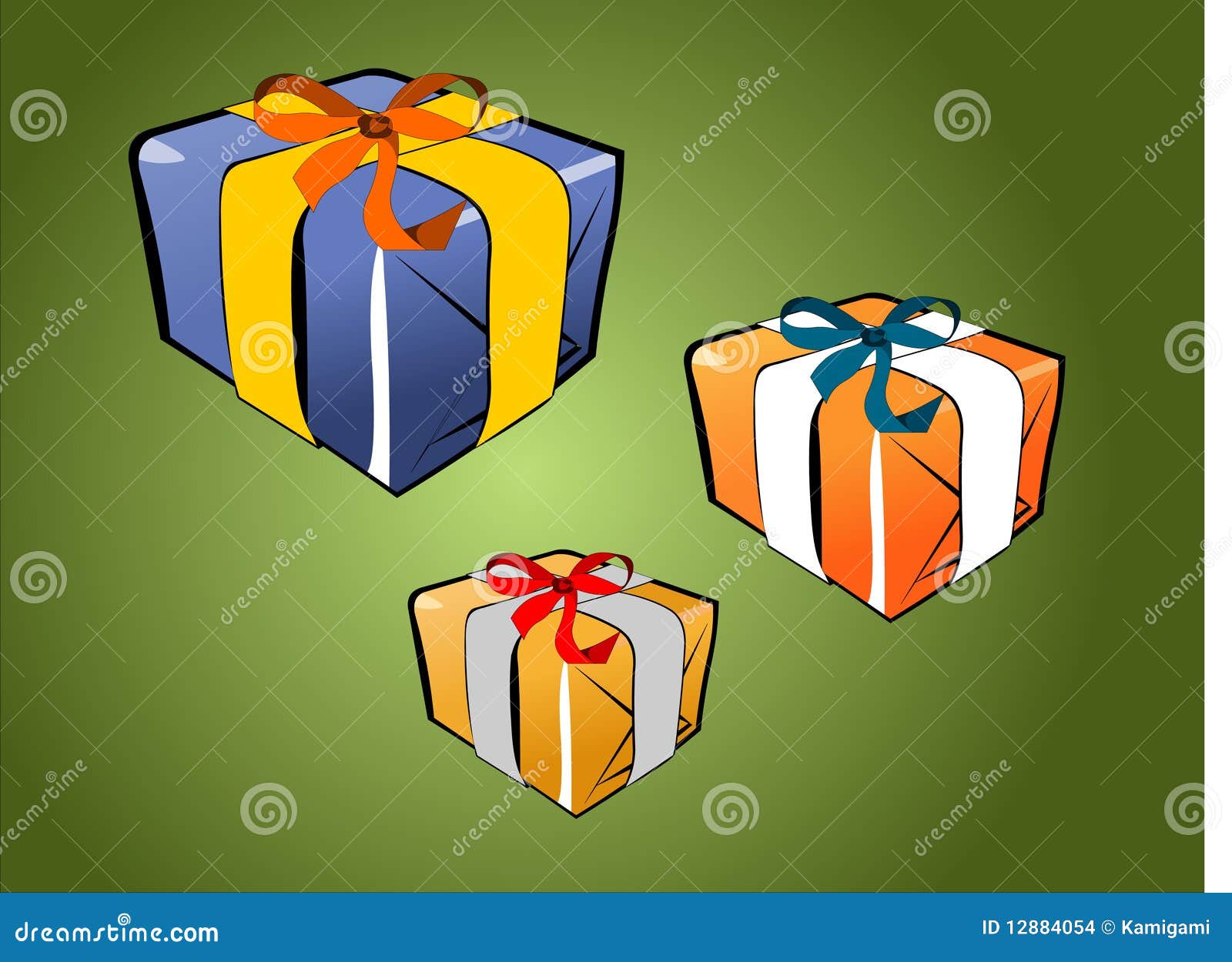 gift pack on green