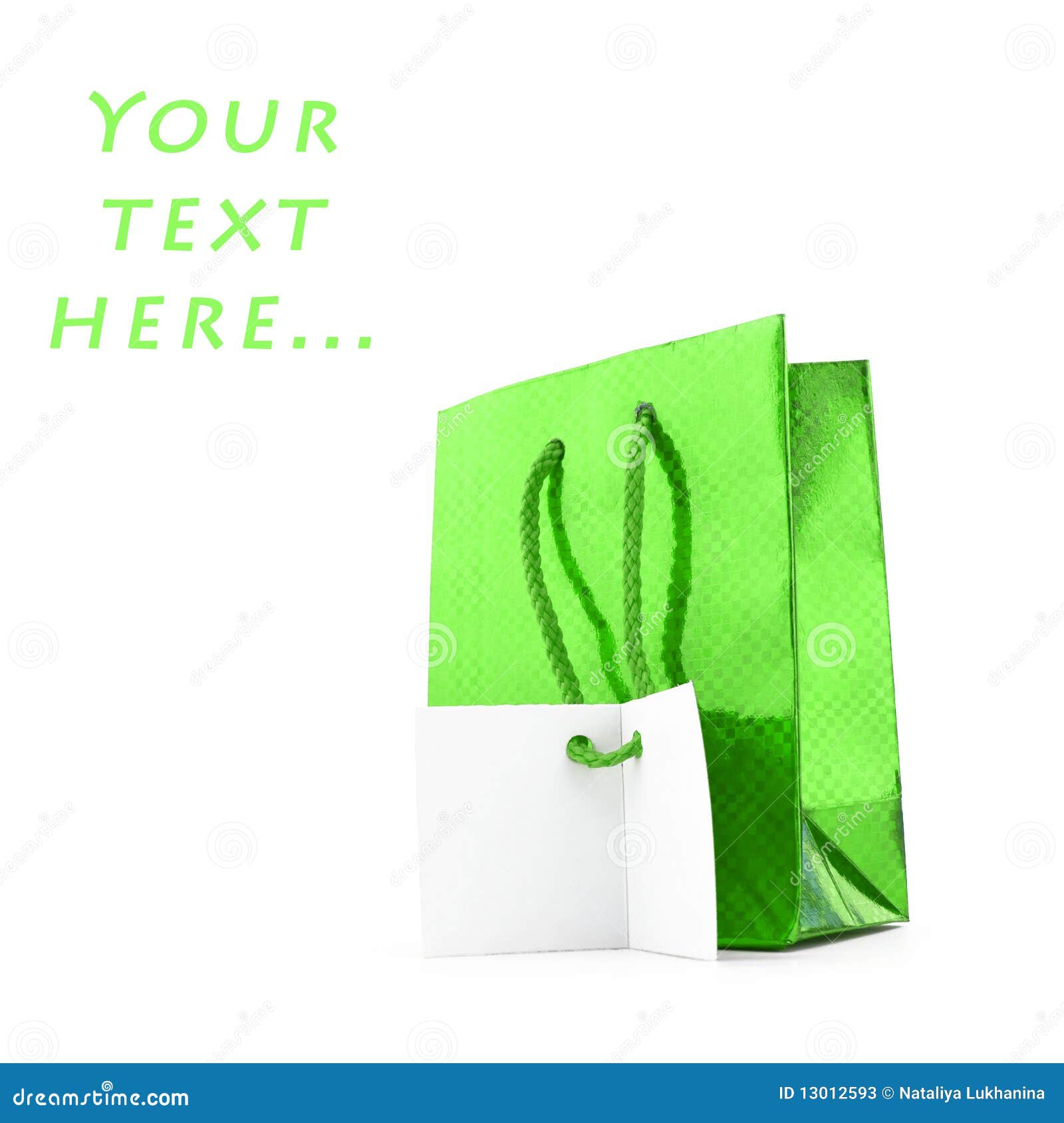 Gift Package with a Card for Congratulations Stock Image Image of