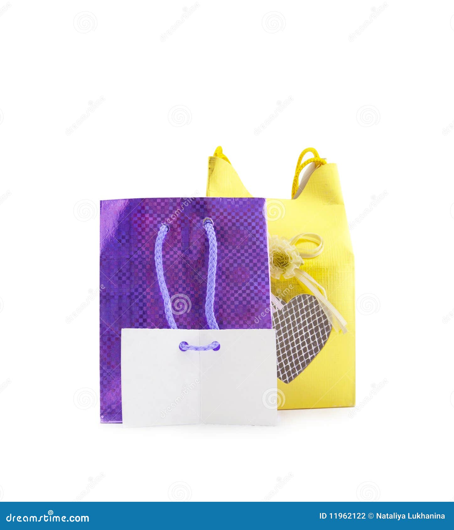 Gift Packages with a Card for Congratulations Stock Photo Image of