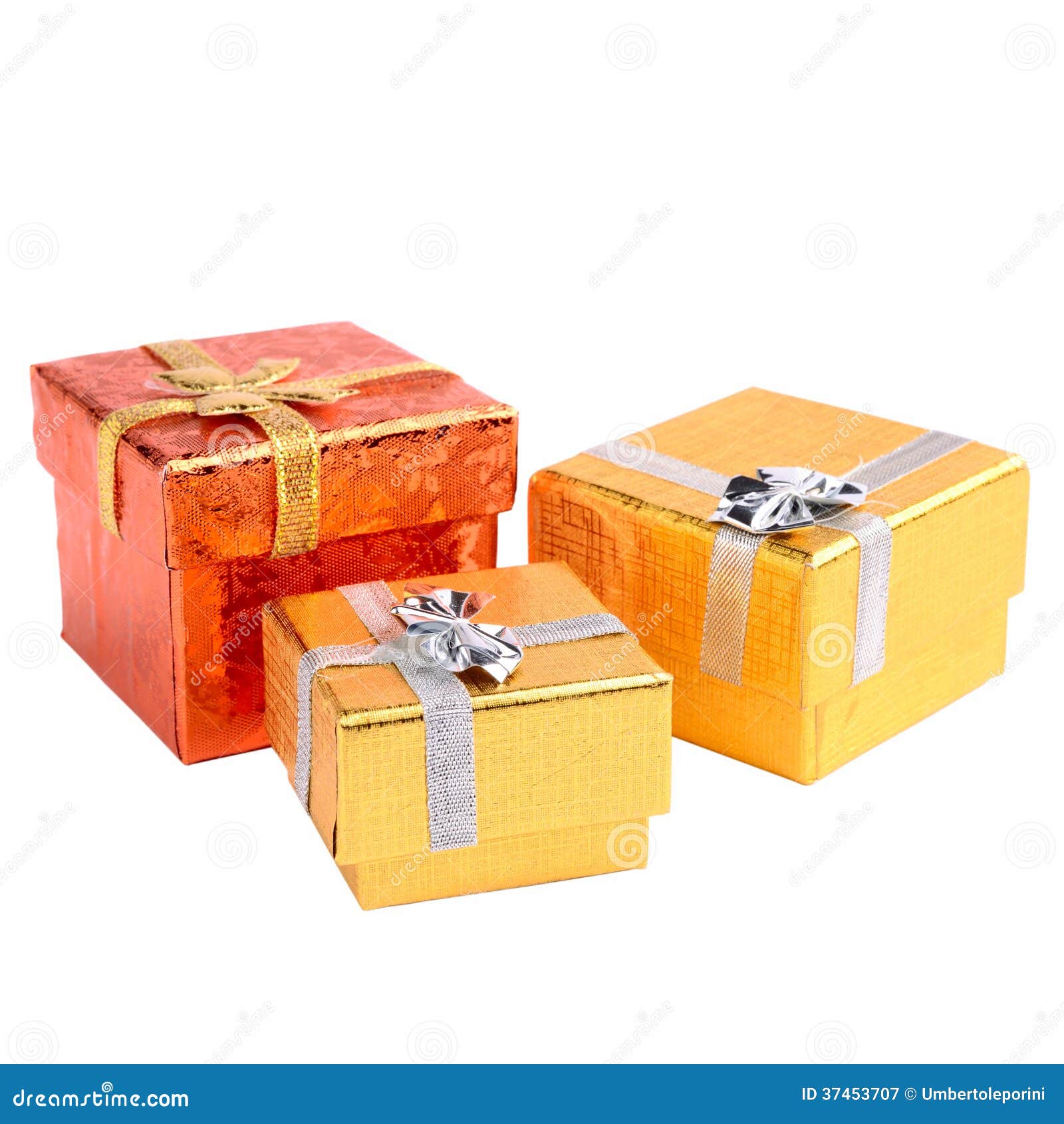 Gift Packs Isolated on White Stock Image Image of boxes, celebration