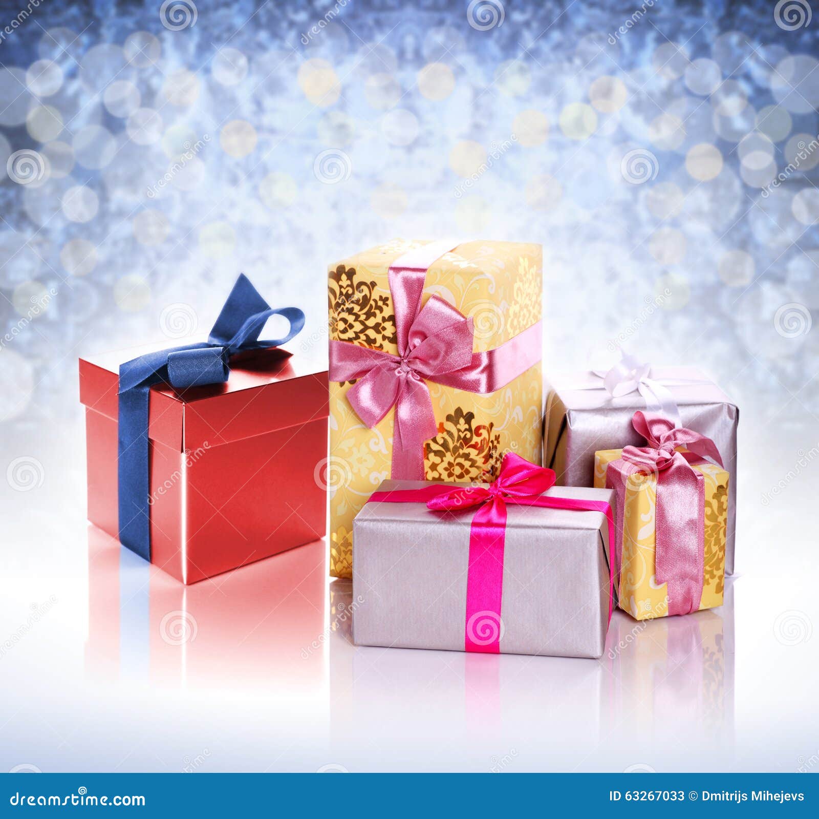 Gift pile stock image. Image of ornament, paper, multi 63267033