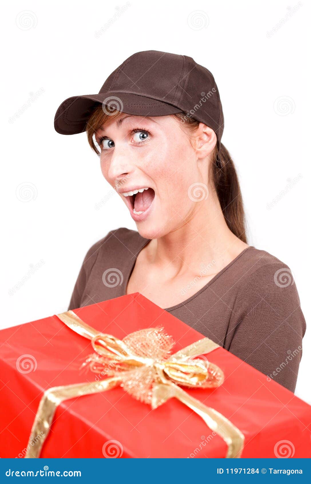 Gift present post stock photo. Image of carton, business 11971284