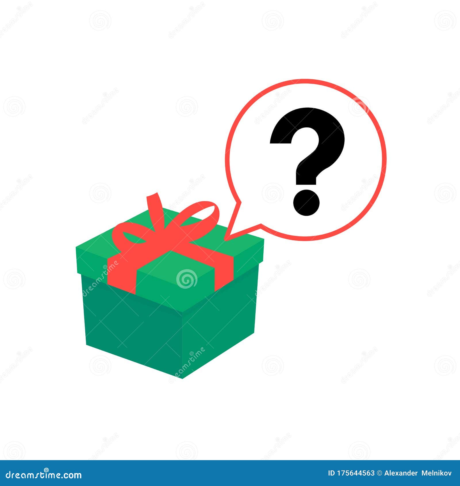 Download Gift And Question Mark Icon. Vector Illustration Eps 10 Stock Illustration - Illustration of ...