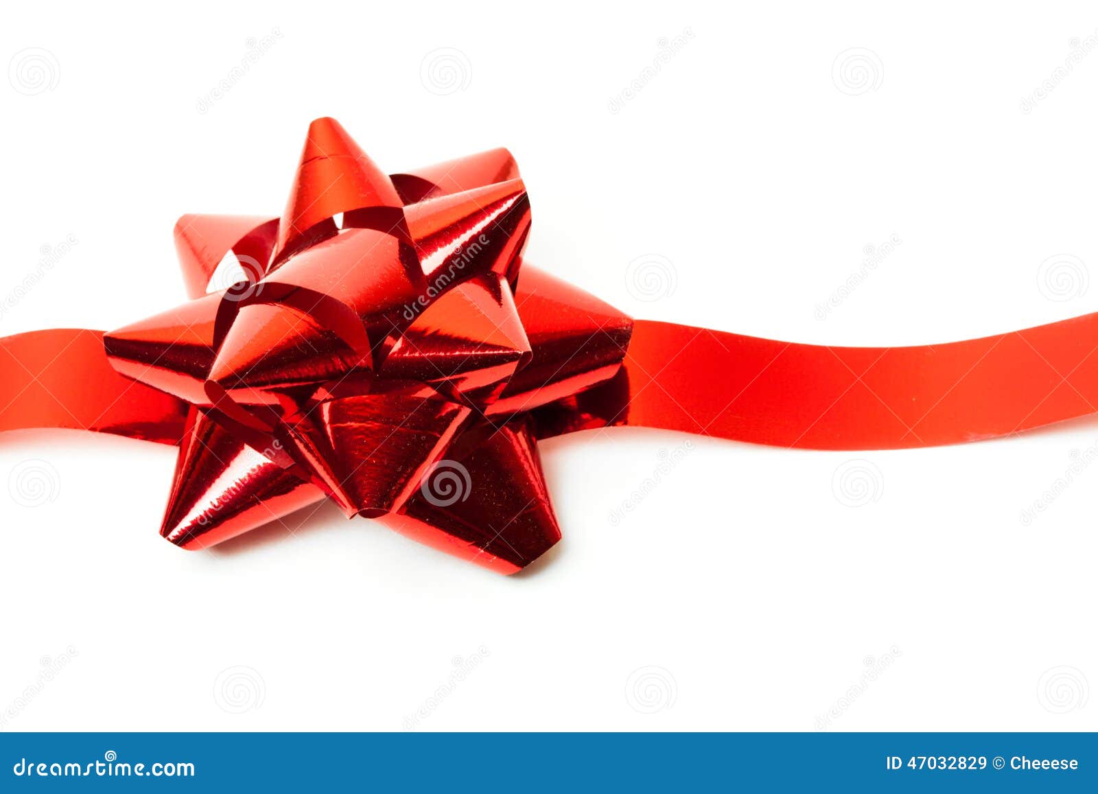 Smal Red Silk Ribbon Bow Stock Photo - Download Image Now - Ribbon