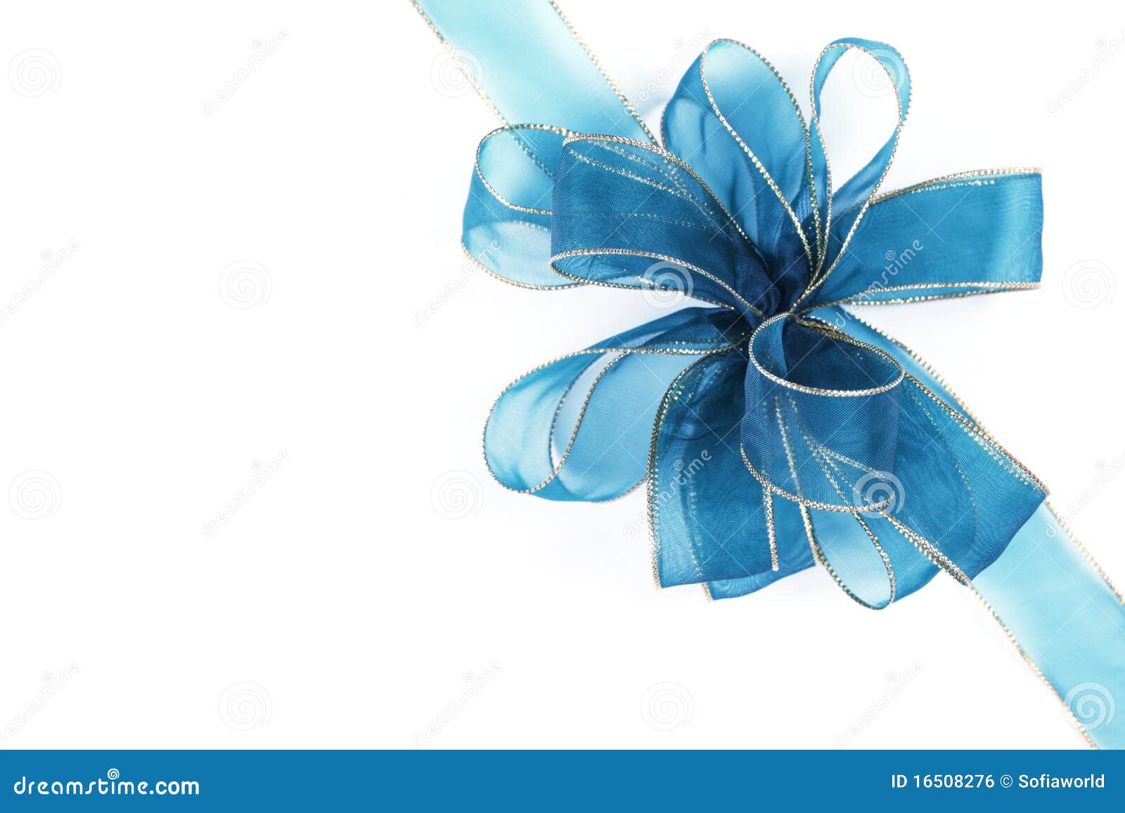 Gift ribbon and bow stock photo. Image of decoration 16508276