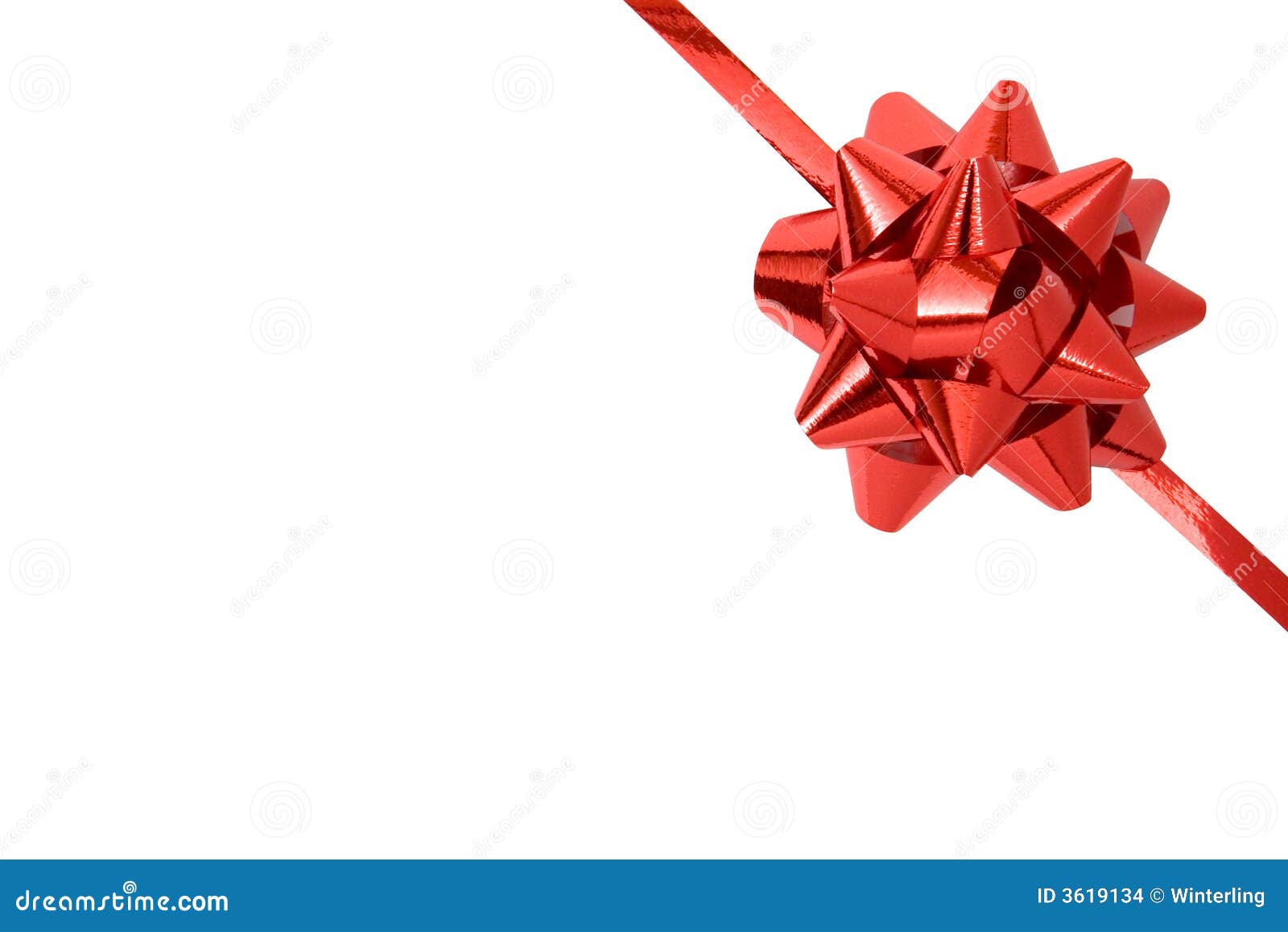 Gift Ribbon and Bow stock photo. Image of festive, blank 3619134