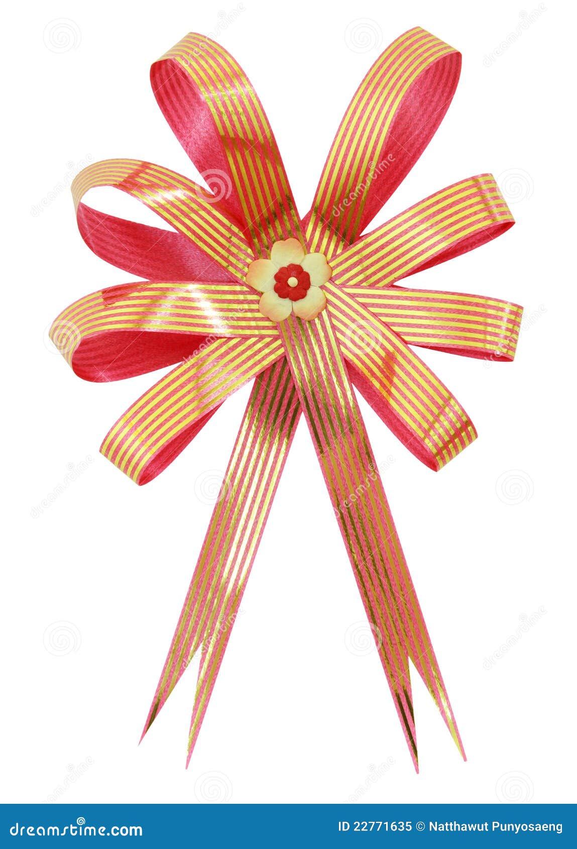 Gift Ribbon and Bow Isolated Stock Image Image of pattern, christmas