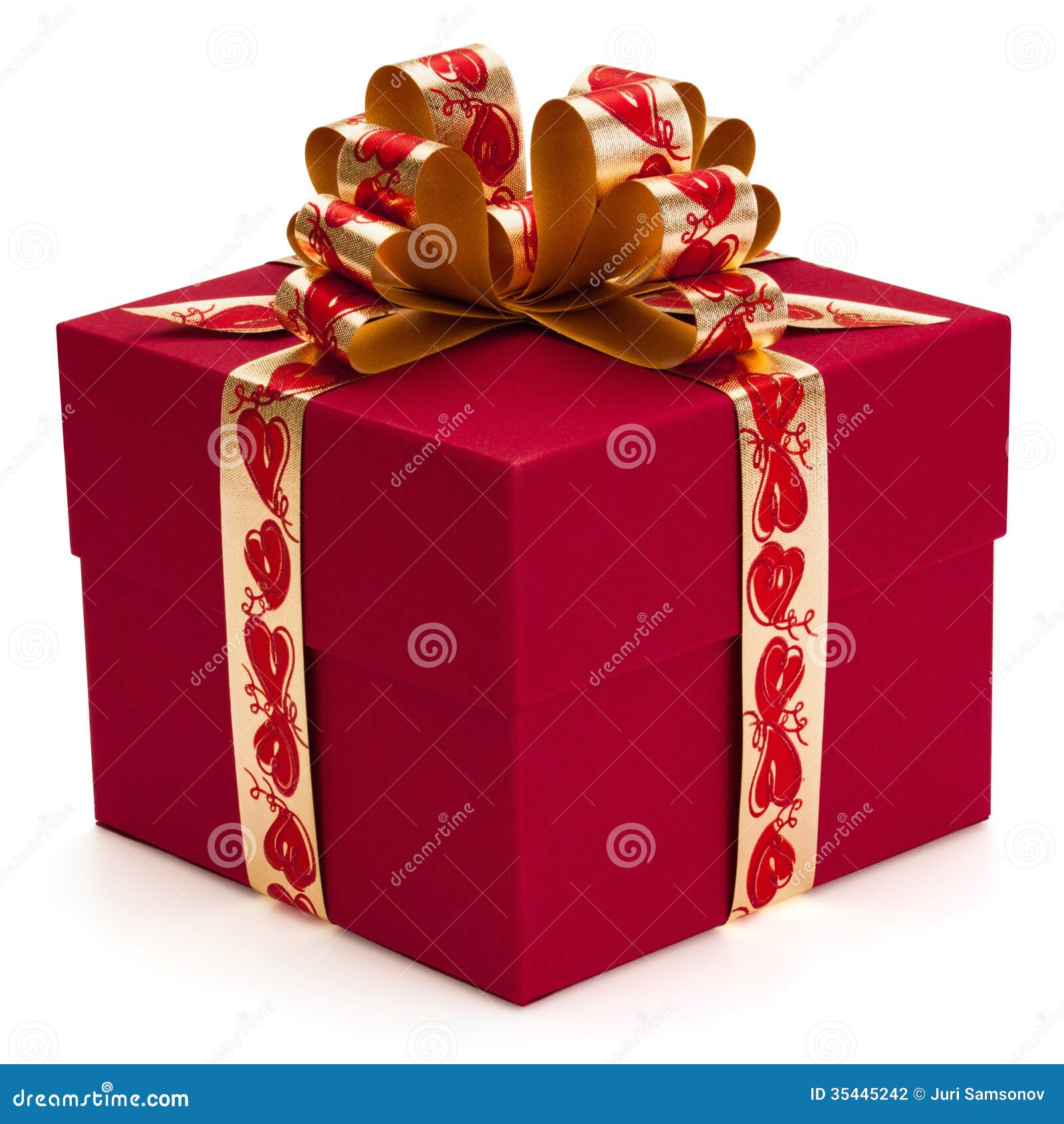 Gift with ribbon and bow. stock photo. Image of xmas - 35445242