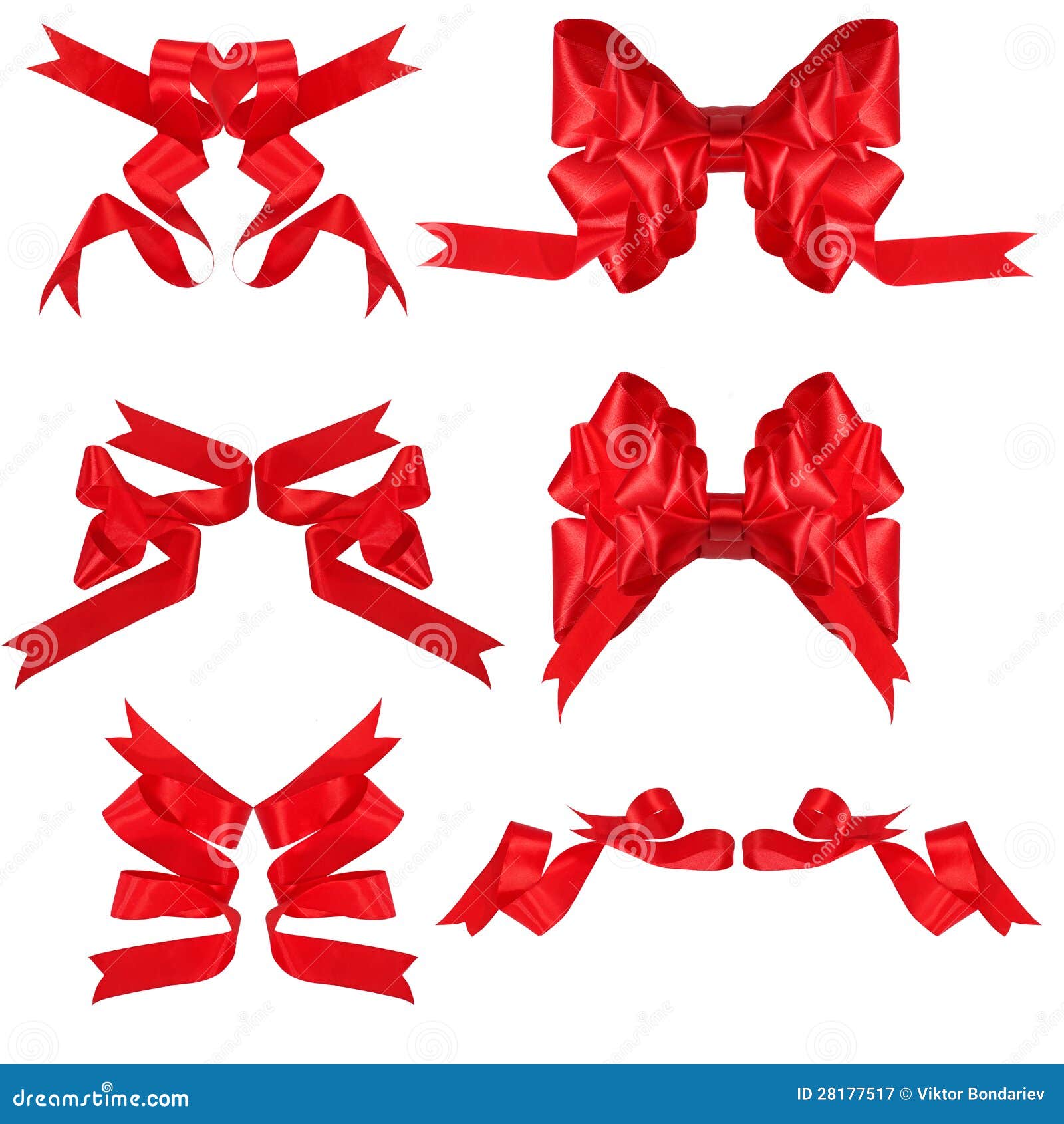 Gift ribbons and bows stock illustration. Illustration of concept