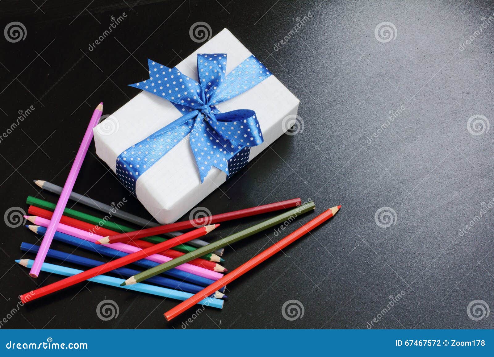 Gift Set for creative art stock photo. Image of crayons 67467572