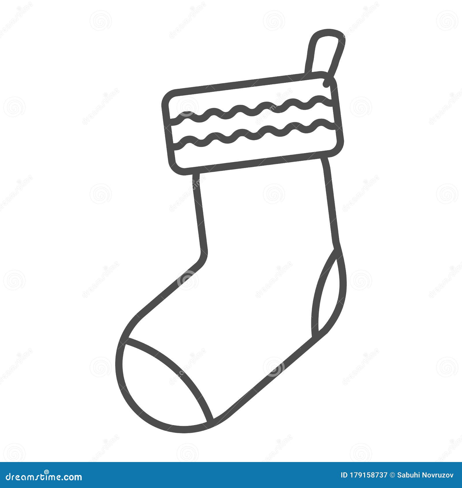 Gift Socks Line and Solid Icon. Christmas Holiday Stocking for Presents ...