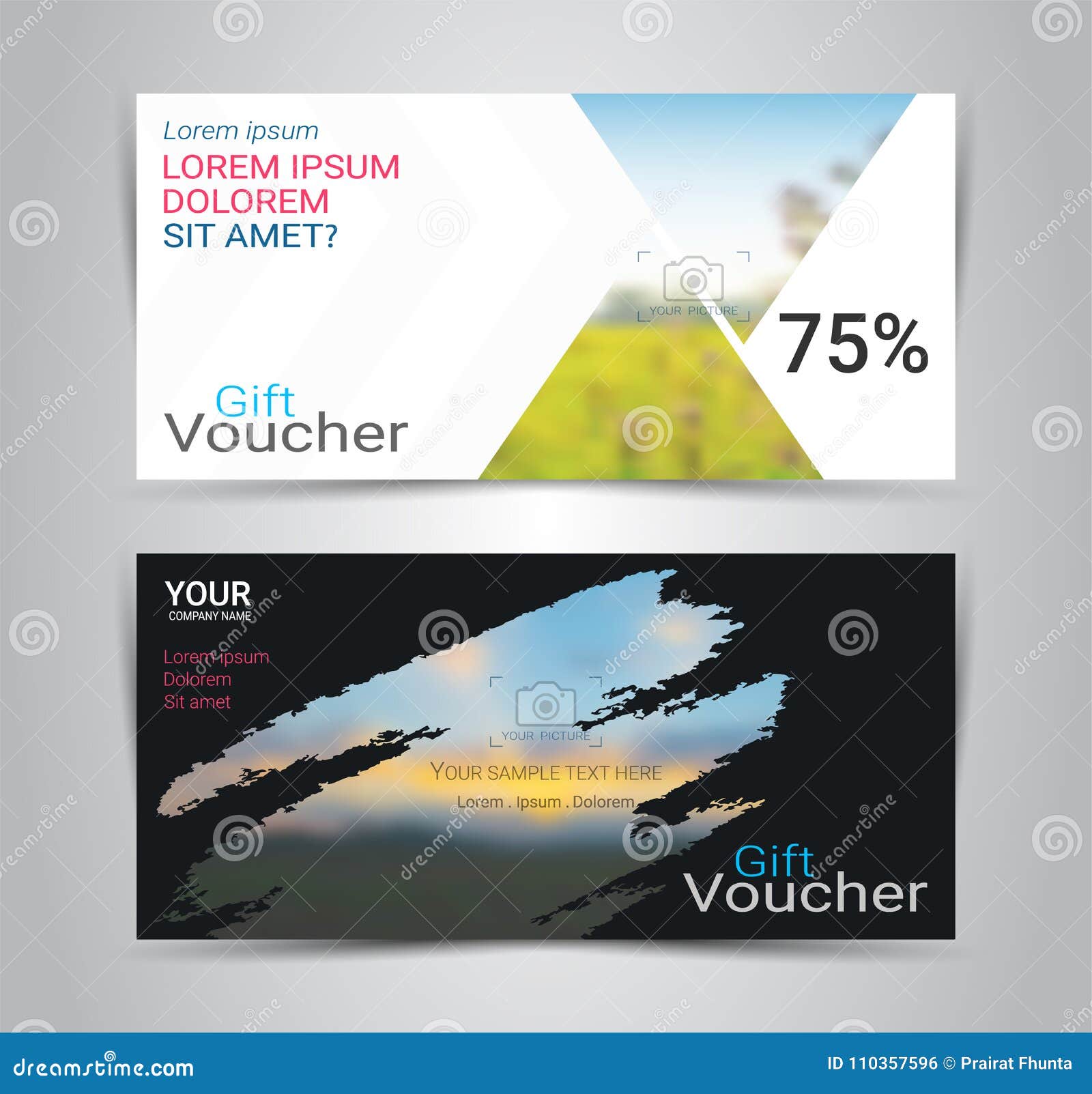 gift voucher card or banner web template with blurred background how to make a coupon for your business