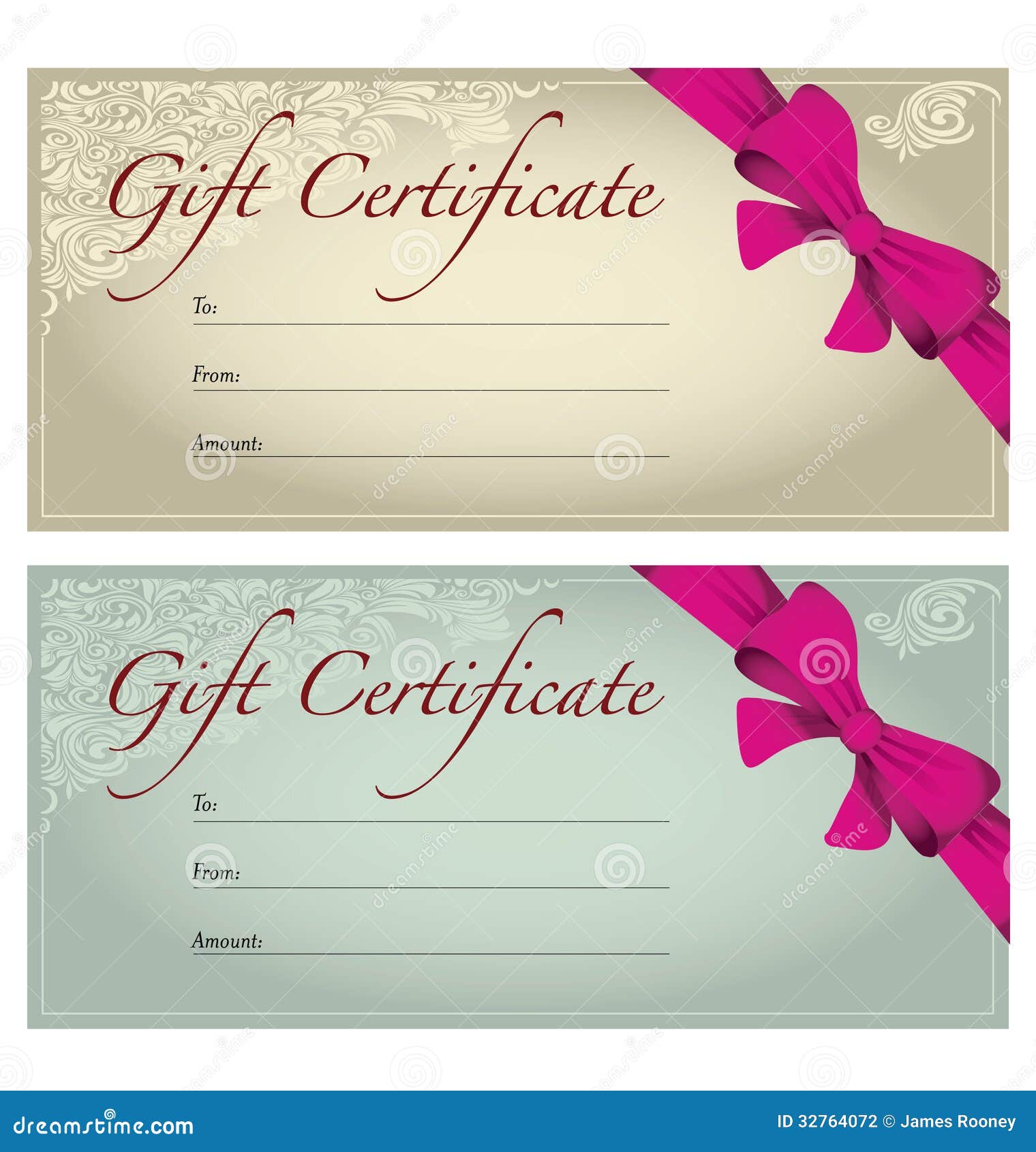 Gift Voucher stock illustration. Illustration of editable - 22 With Printable Gift Certificates Templates Free