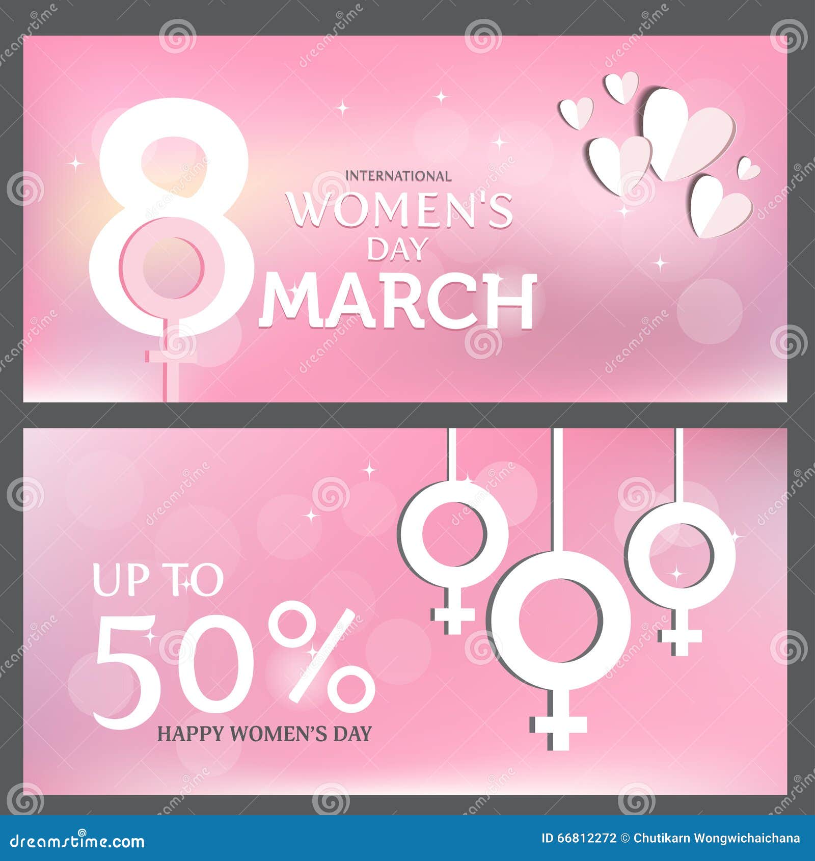 Gift Voucher, Women S Day. Vector Stock Vector - Illustration of  decolation, badge: 66812272