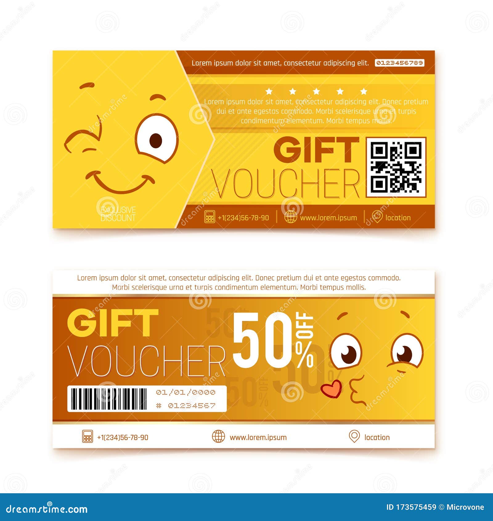 Gift Vouchers. Happy Smile Coupon, Promo Code Ticket ...