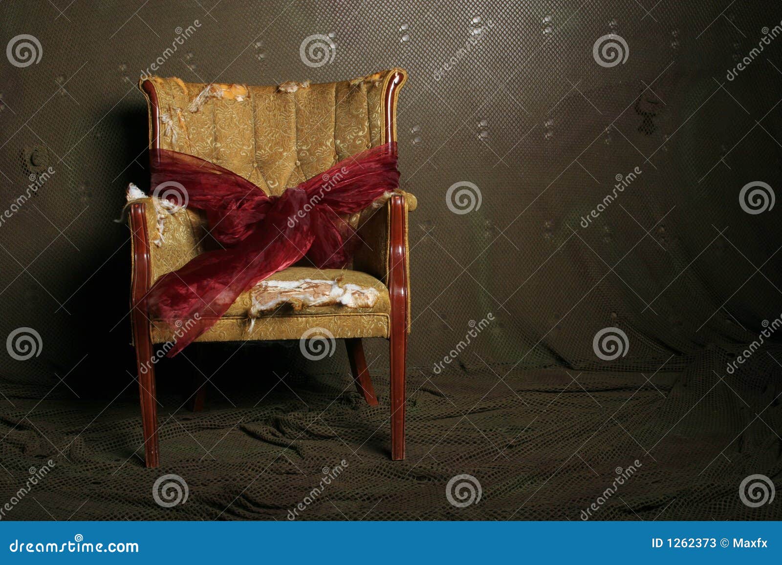 Gift Wrapped Dramatic Chair Stock Image Image of dramatic, nostalgia