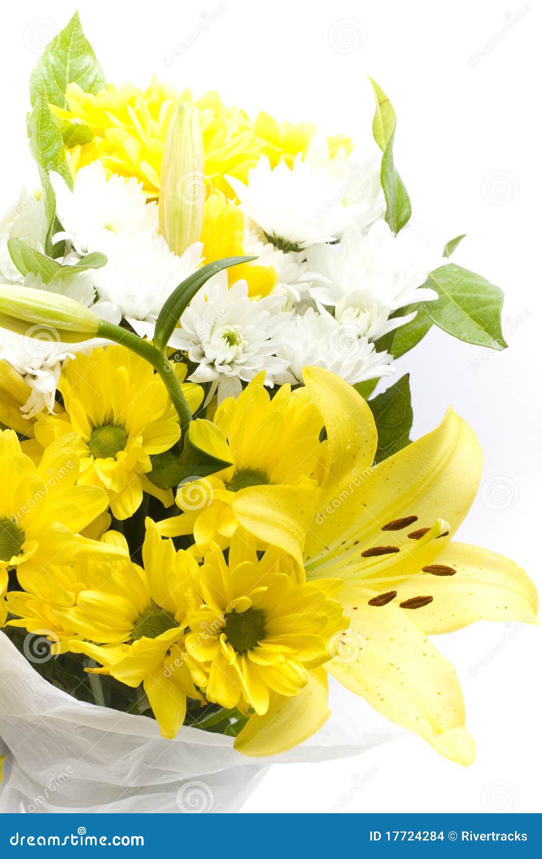 Gift Wrapped Flower Arrangement Stock Photo Image of liliums, florist