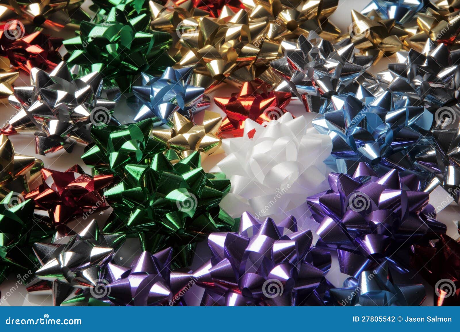 Gift wrapping bow stock photo. Image of elegance, decoration 27805542