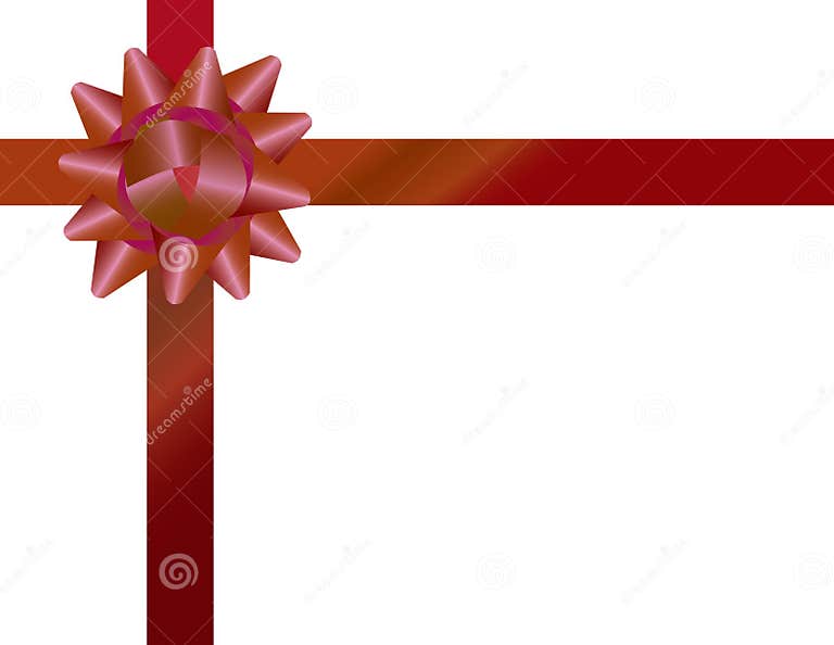 Gift Wrapping Bow and Ribbon Stock Vector Illustration of christmas