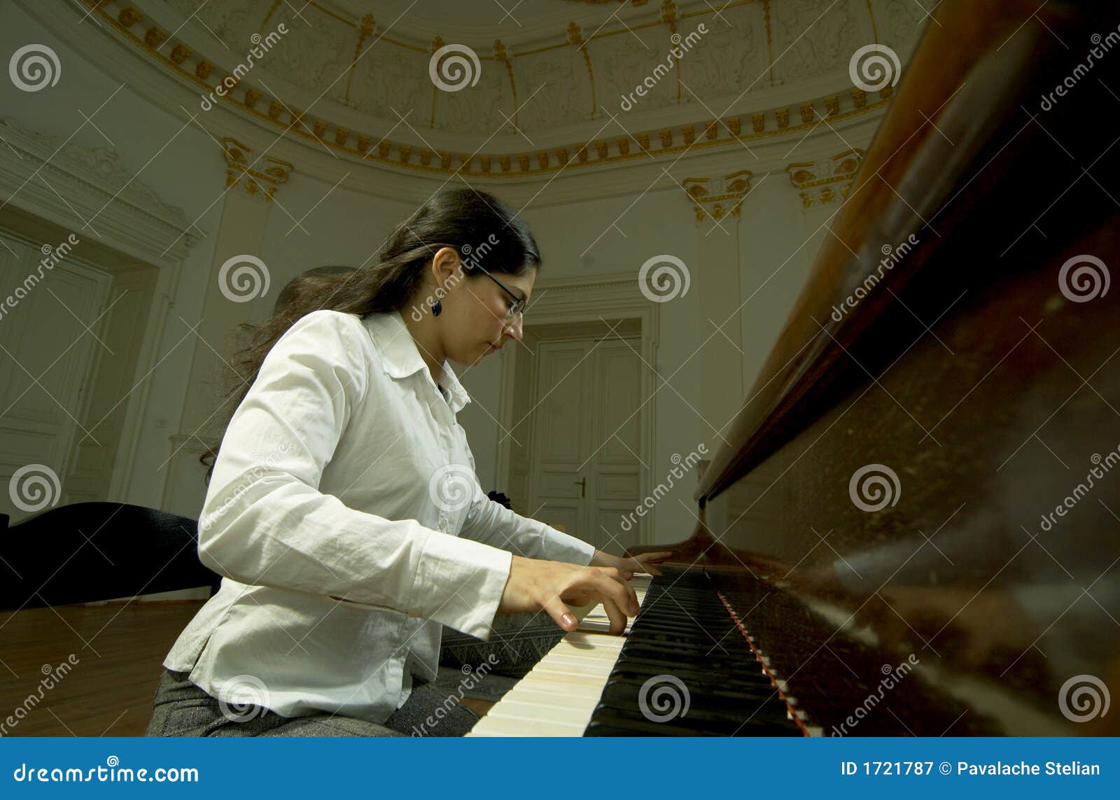 gifted pianist at the piano