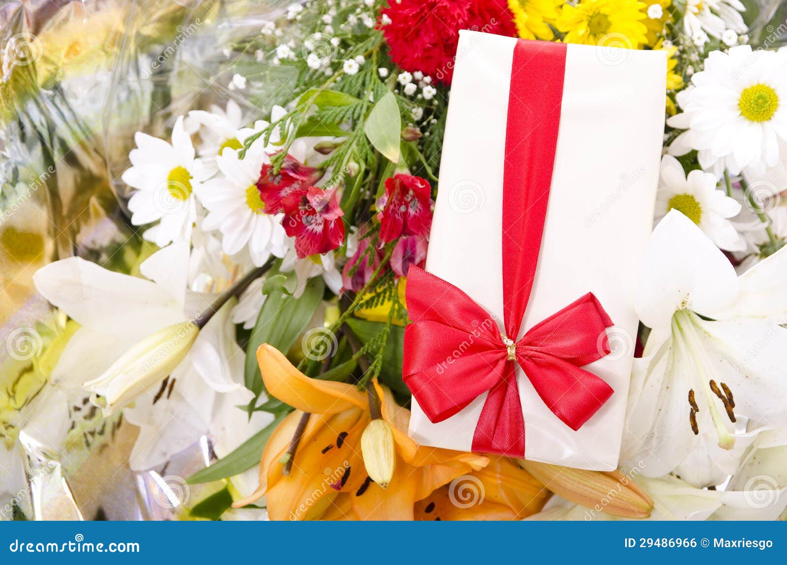 Gifts and flowers stock photo. Image of still, gifts 29486966