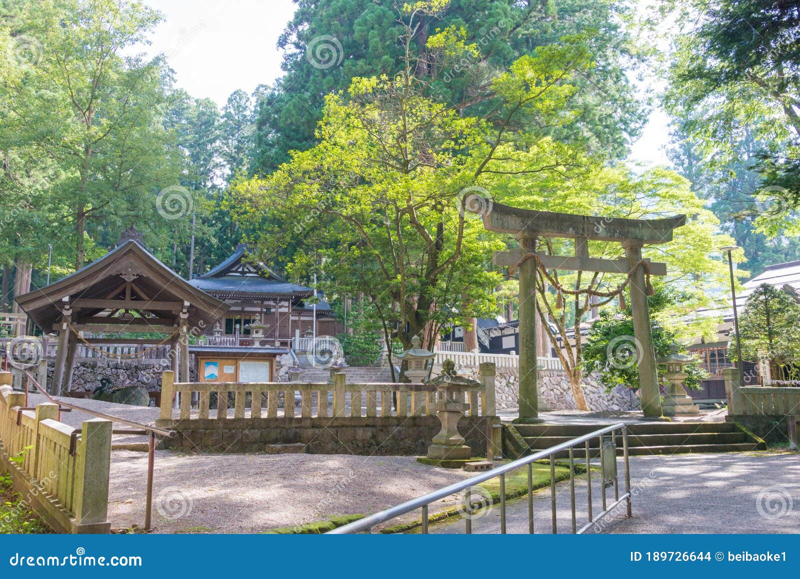keta wakamiya shrine. a famous historic site in hida, gifu, japan