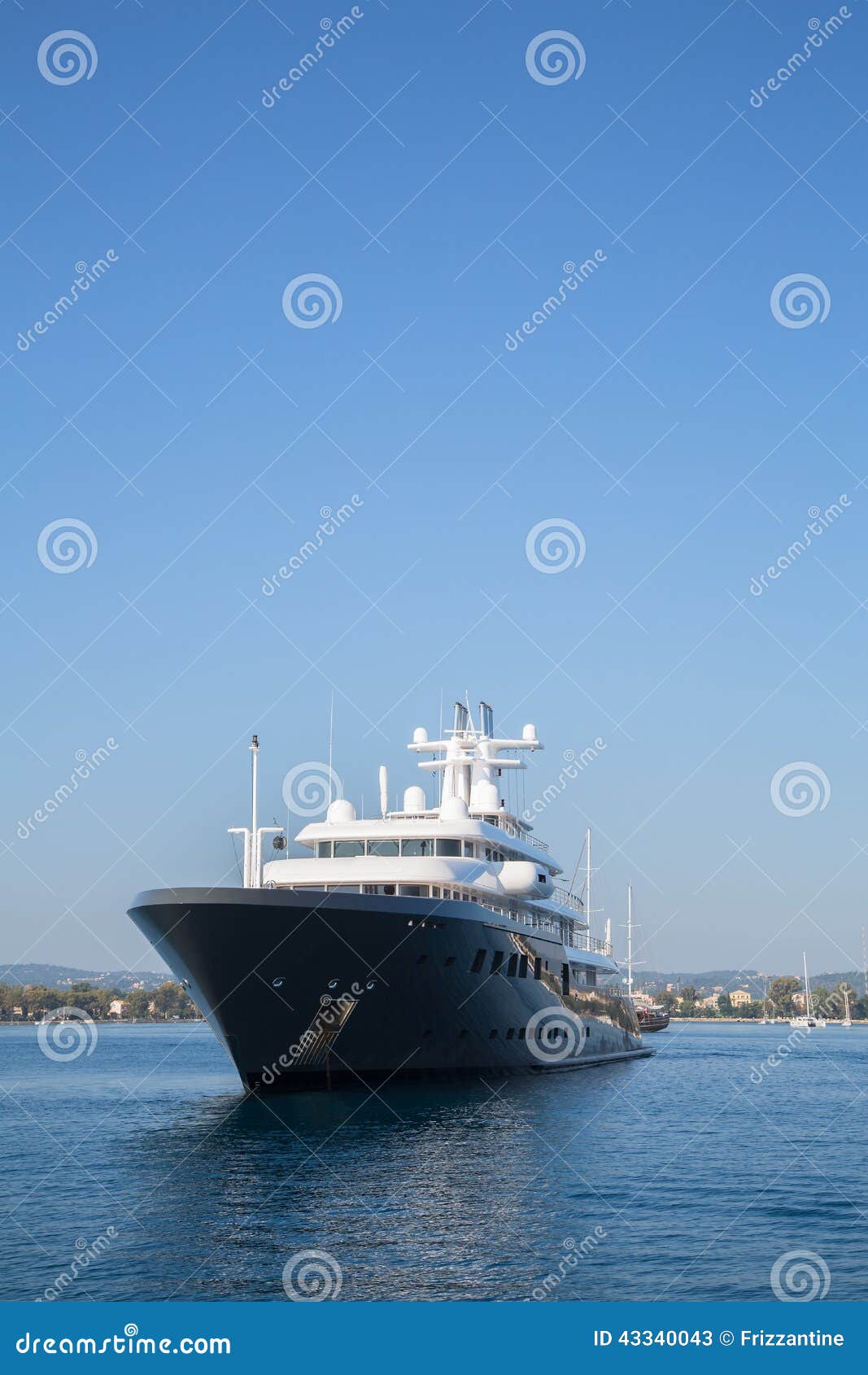 gigantic big luxury mega or super motor yacht. investment for mi