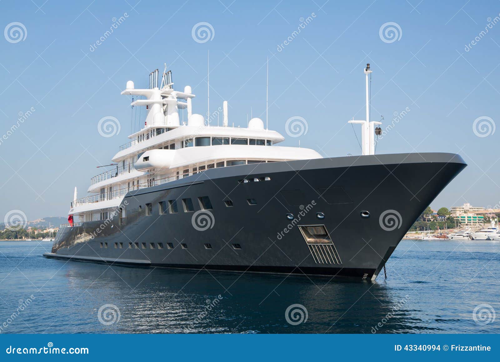 gigantic big luxury mega or super motor yacht. investment for mi