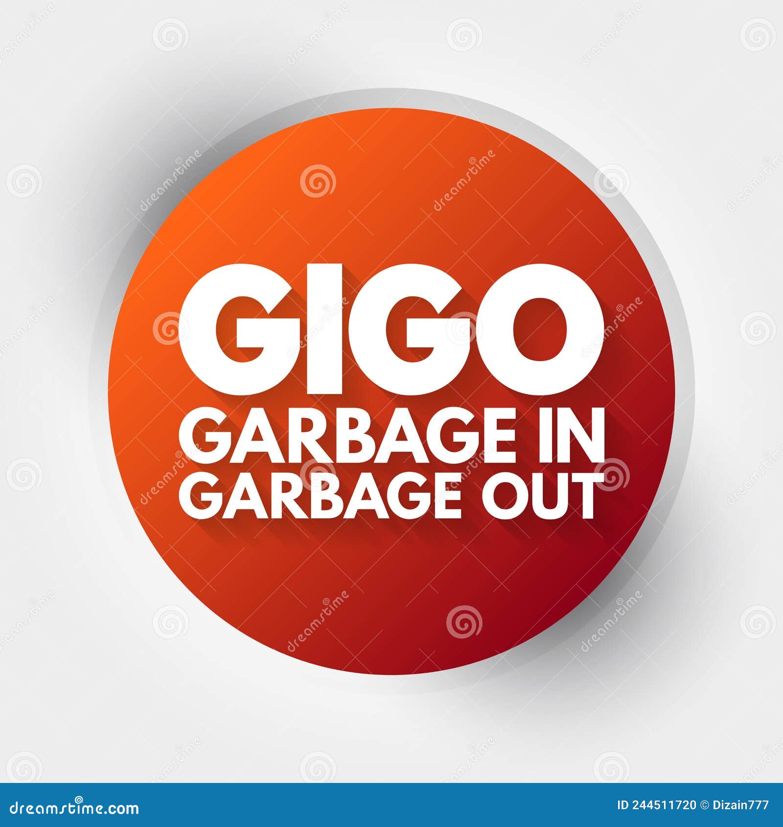 GIGO Garbage In Garbage Out Acronym Technology Concept Background gigo-garbage-in-garbage-out-acronym-technology-concept-background