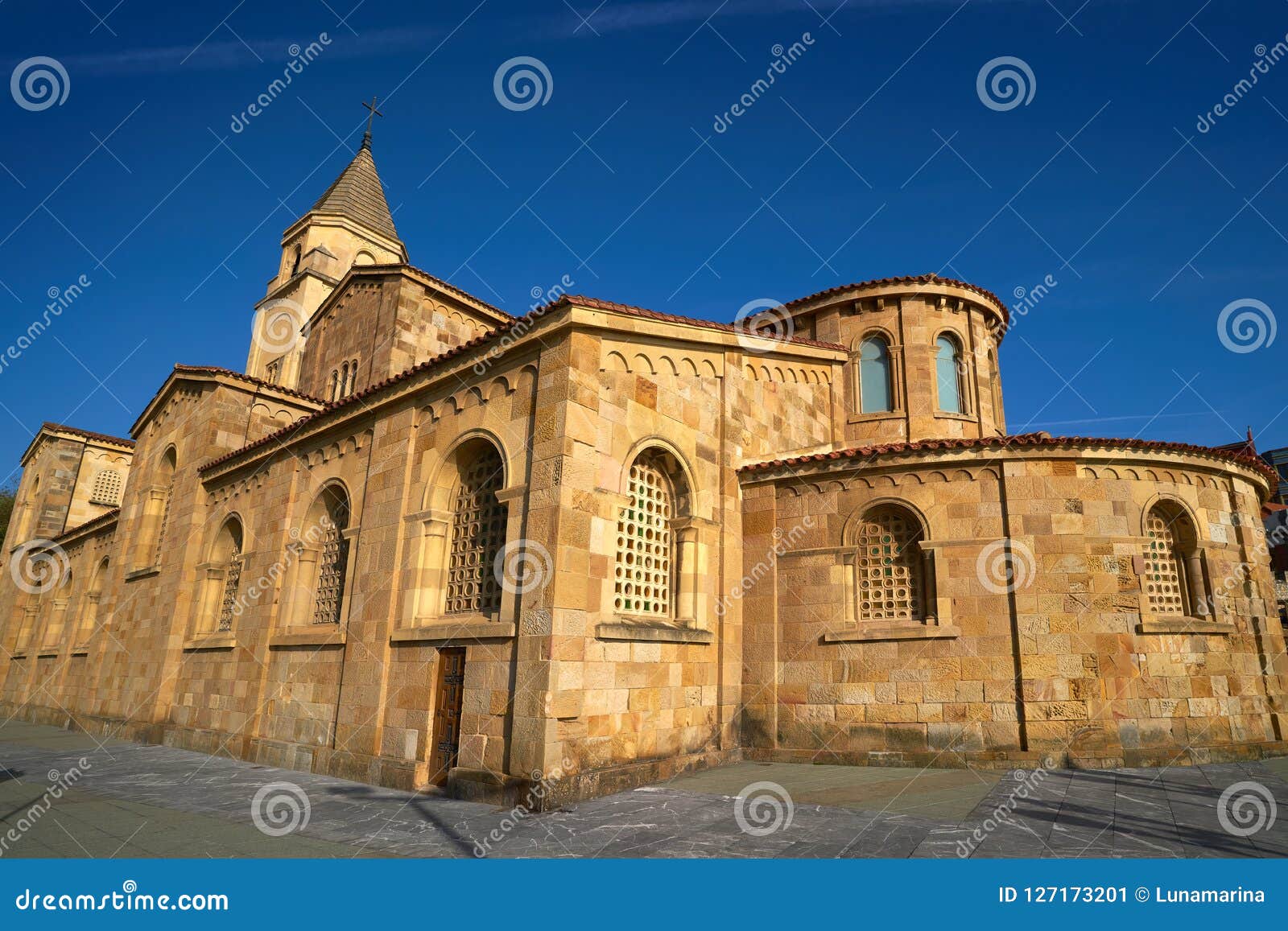 gijon san pedro church asturias spain