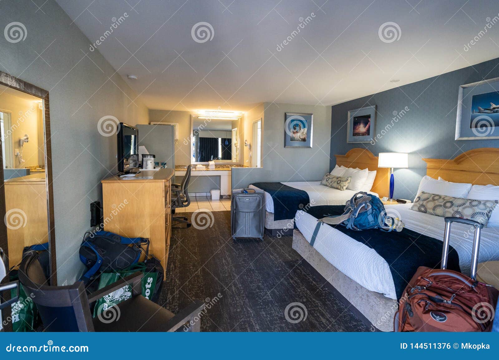 Interior View Of A Two Queen Bed Hotel Room At The Best