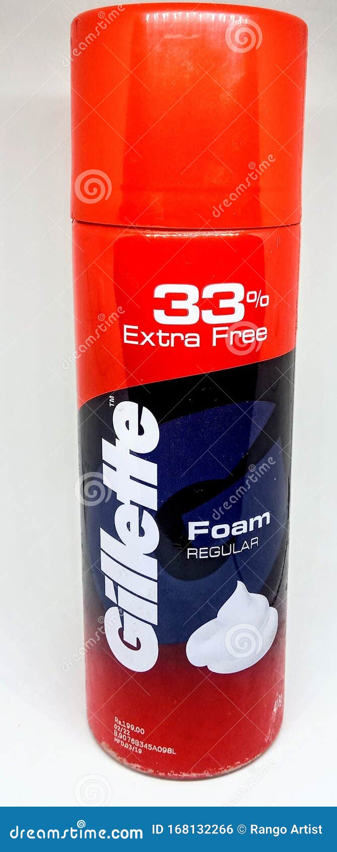 Gillette Foam Regular Shaving Cream Editorial Photo Image of shaving