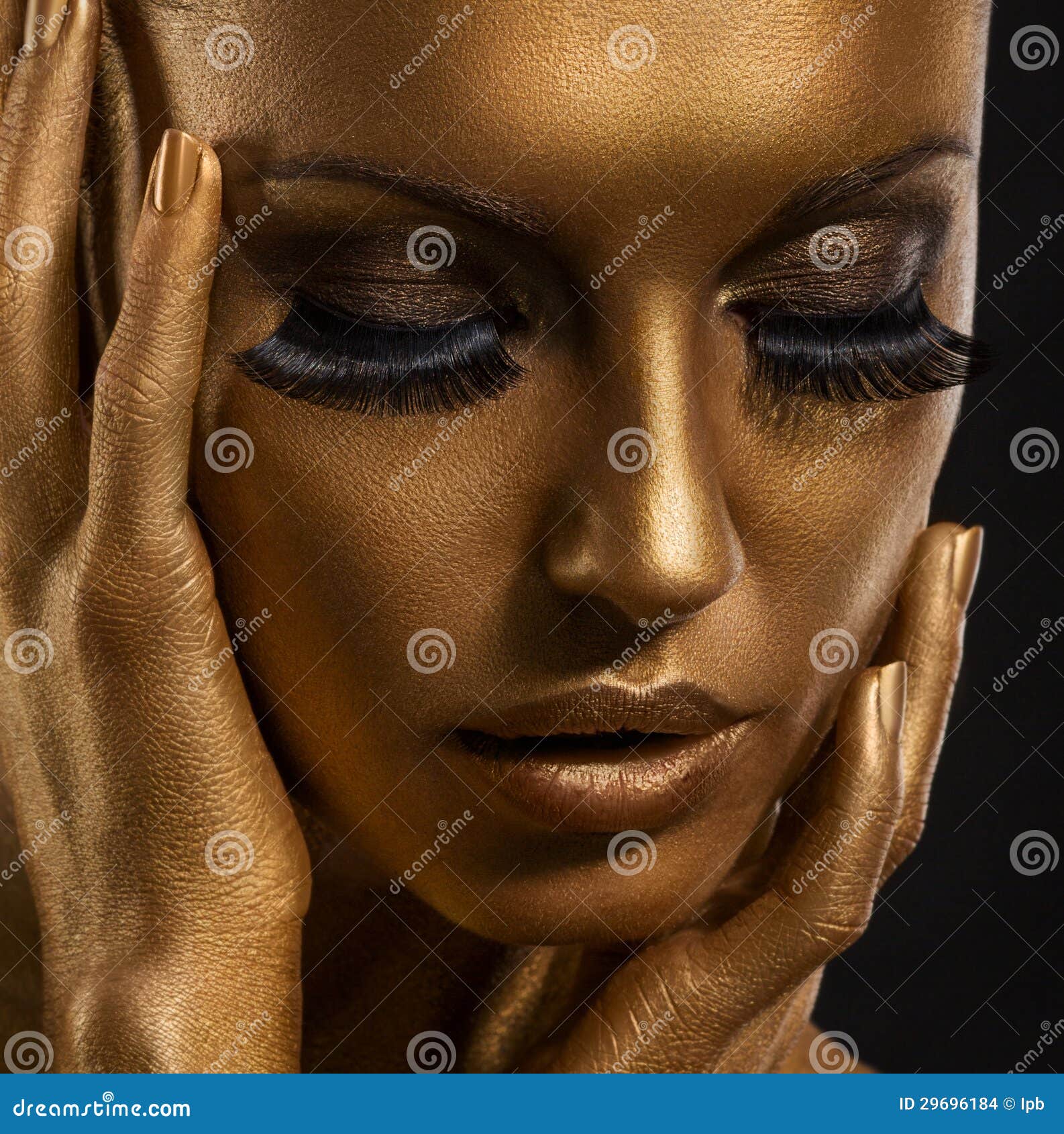 Gold Painted Woman Stock Photos and Pictures - 28,772 Images