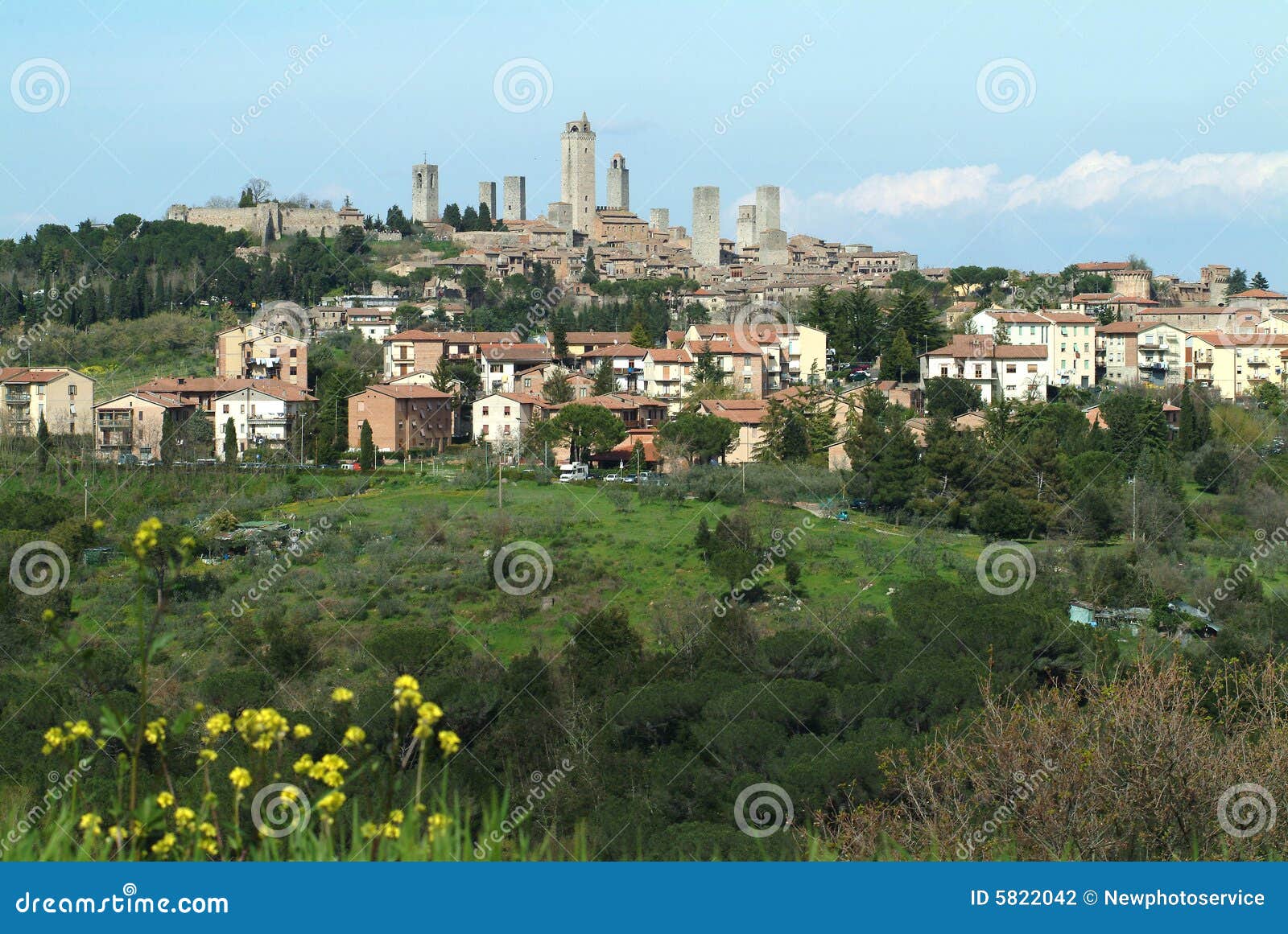 Gimignano Italy San Tuscany Arkivfoto - Bild av historiskt, gammalt ...