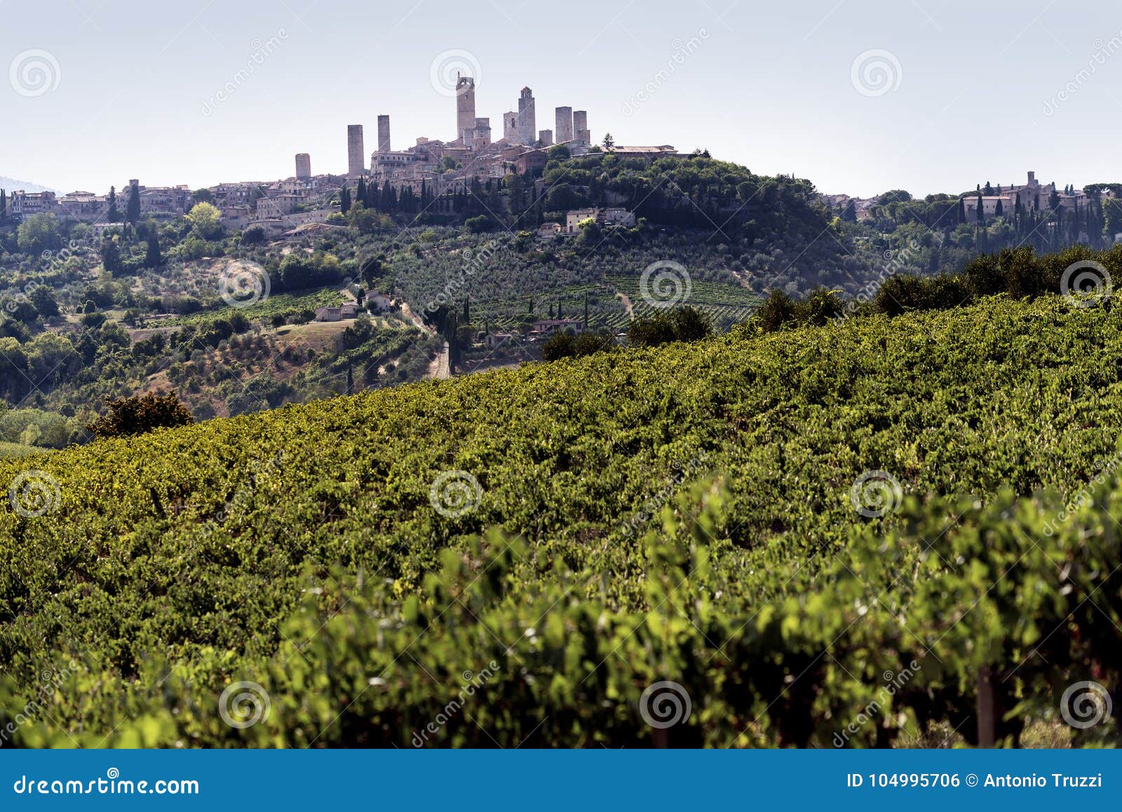 Gimignano San Tuscany zdjęcie stock. Obraz złożonej z włoch - 104995706