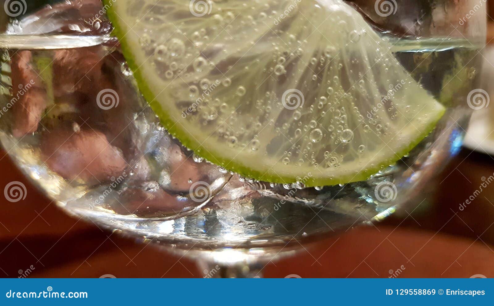 Gin and Tonic in Macro View Stock Image Image of freshness, lemonade